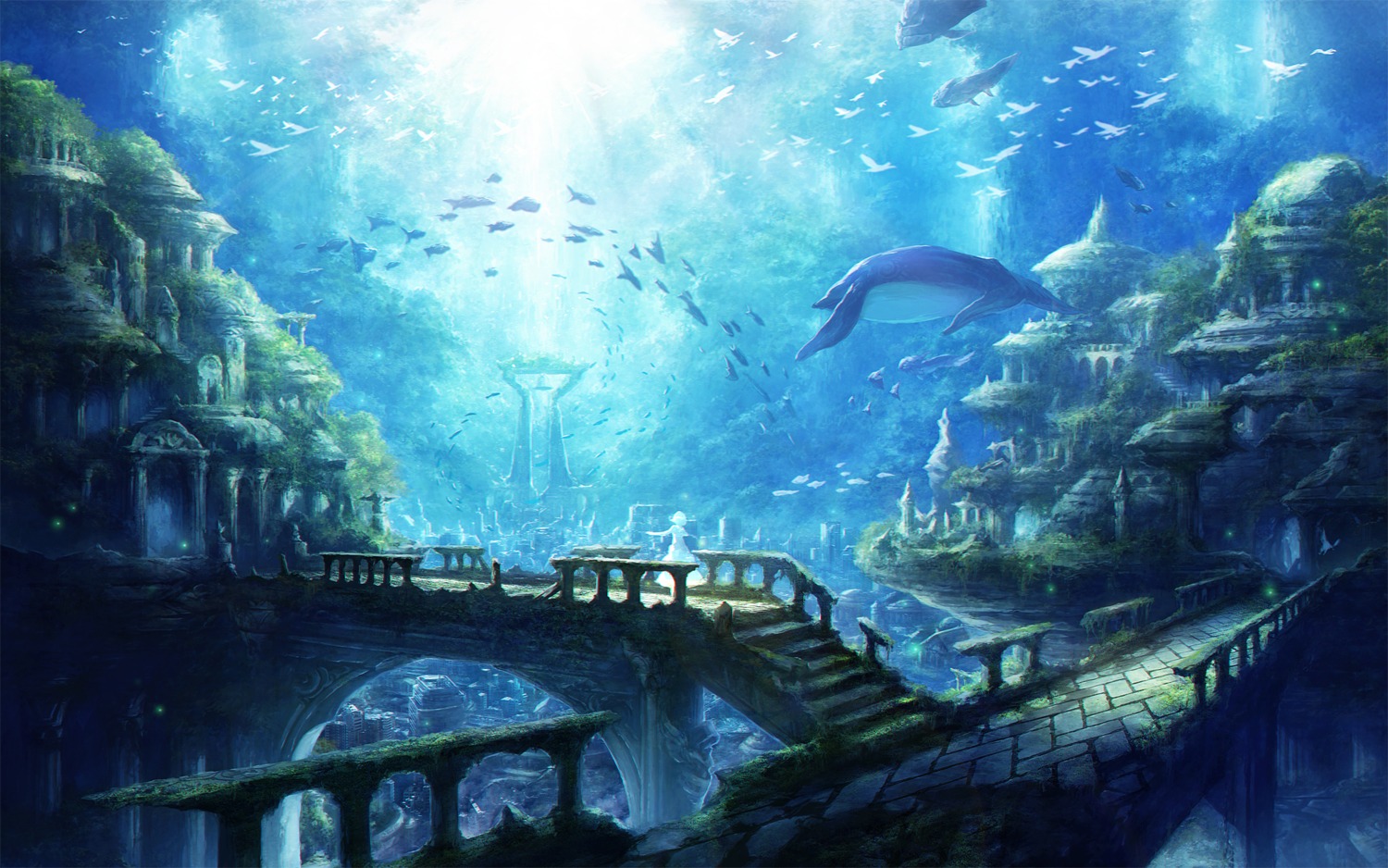 chitose_rin, landscape, wallpaper