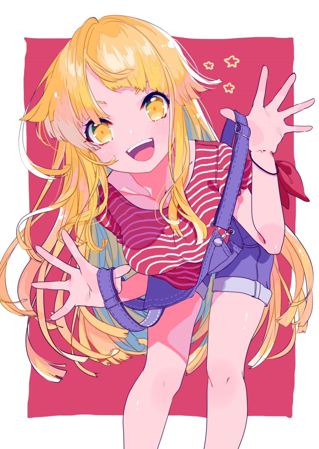 aano_(10bit), bang_dream!, overalls, tsurumaki_kokoro, undressing