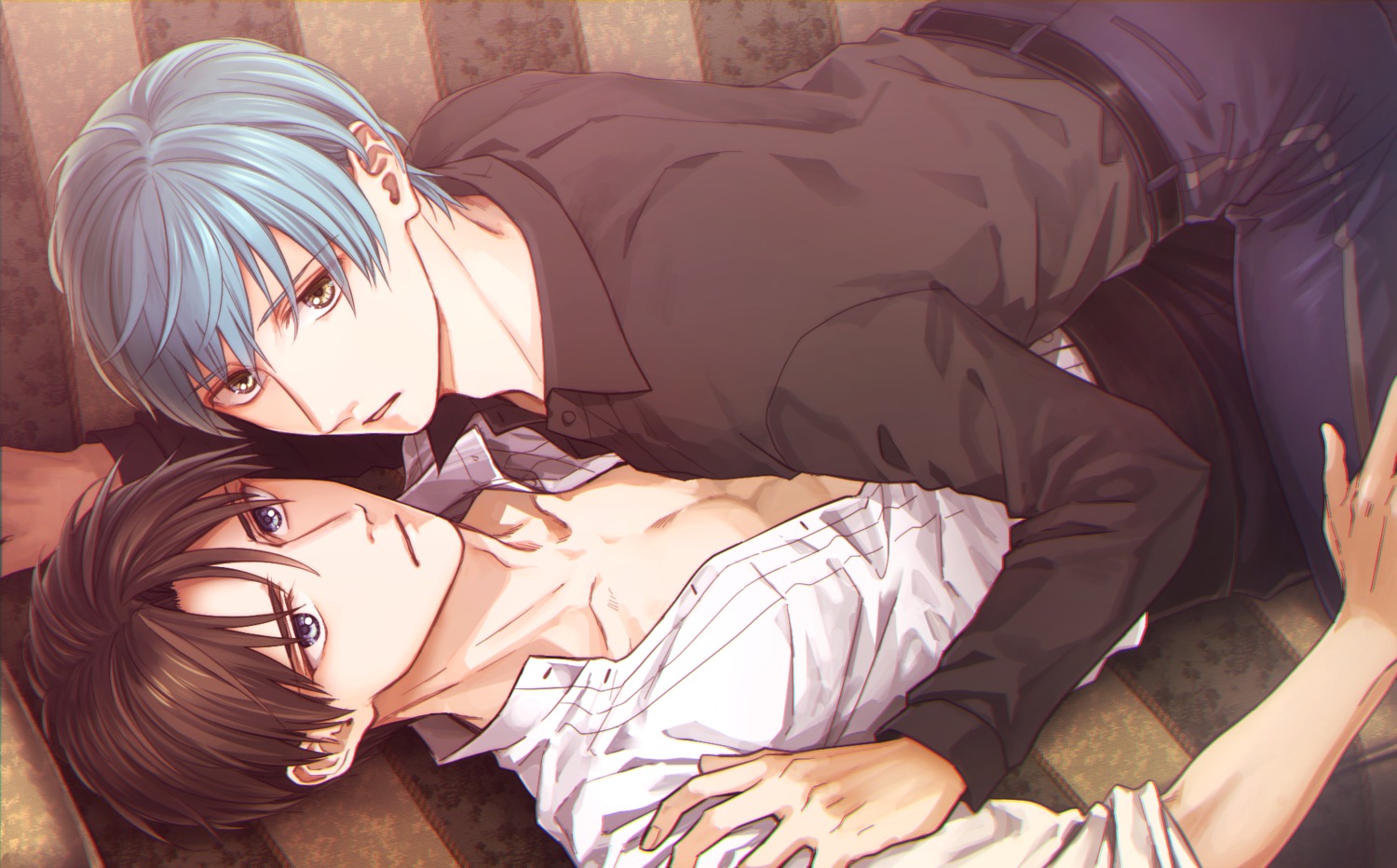 heshikiri_hasebe, ichigo_hitofuri, male, touken_ranbu, yaoi, yu_(lovepayon)