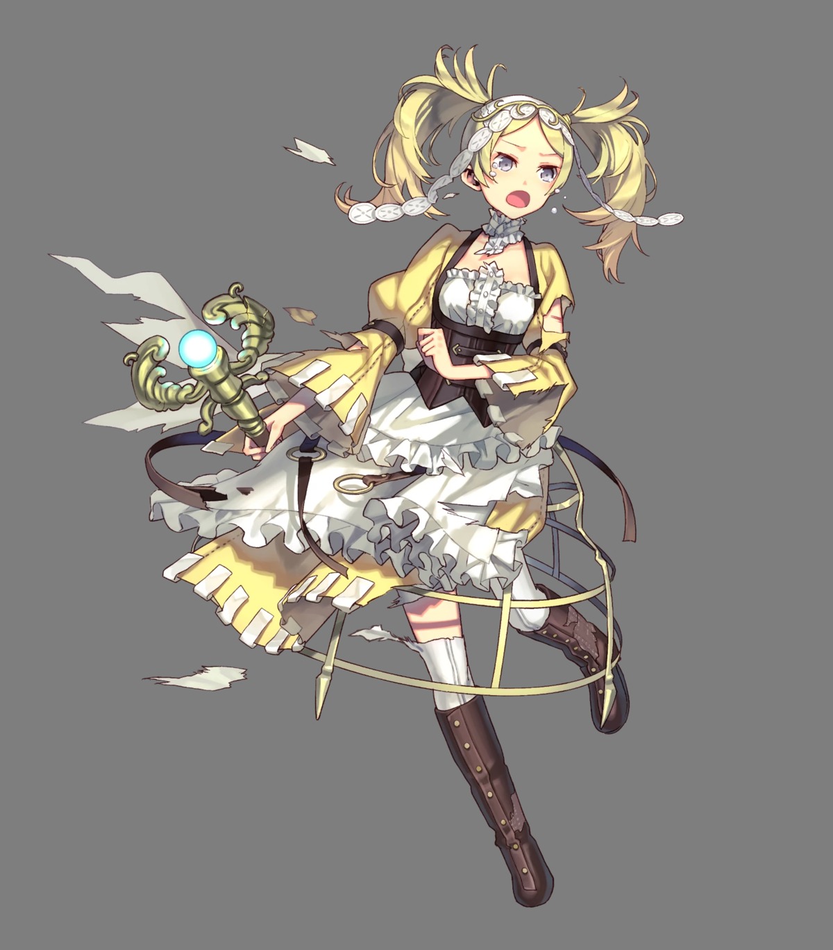 fire_emblem, fire_emblem_heroes, fire_emblem_kakusei, heels, liz_(fire_emblem), nintendo, thighhighs, torn_clothes