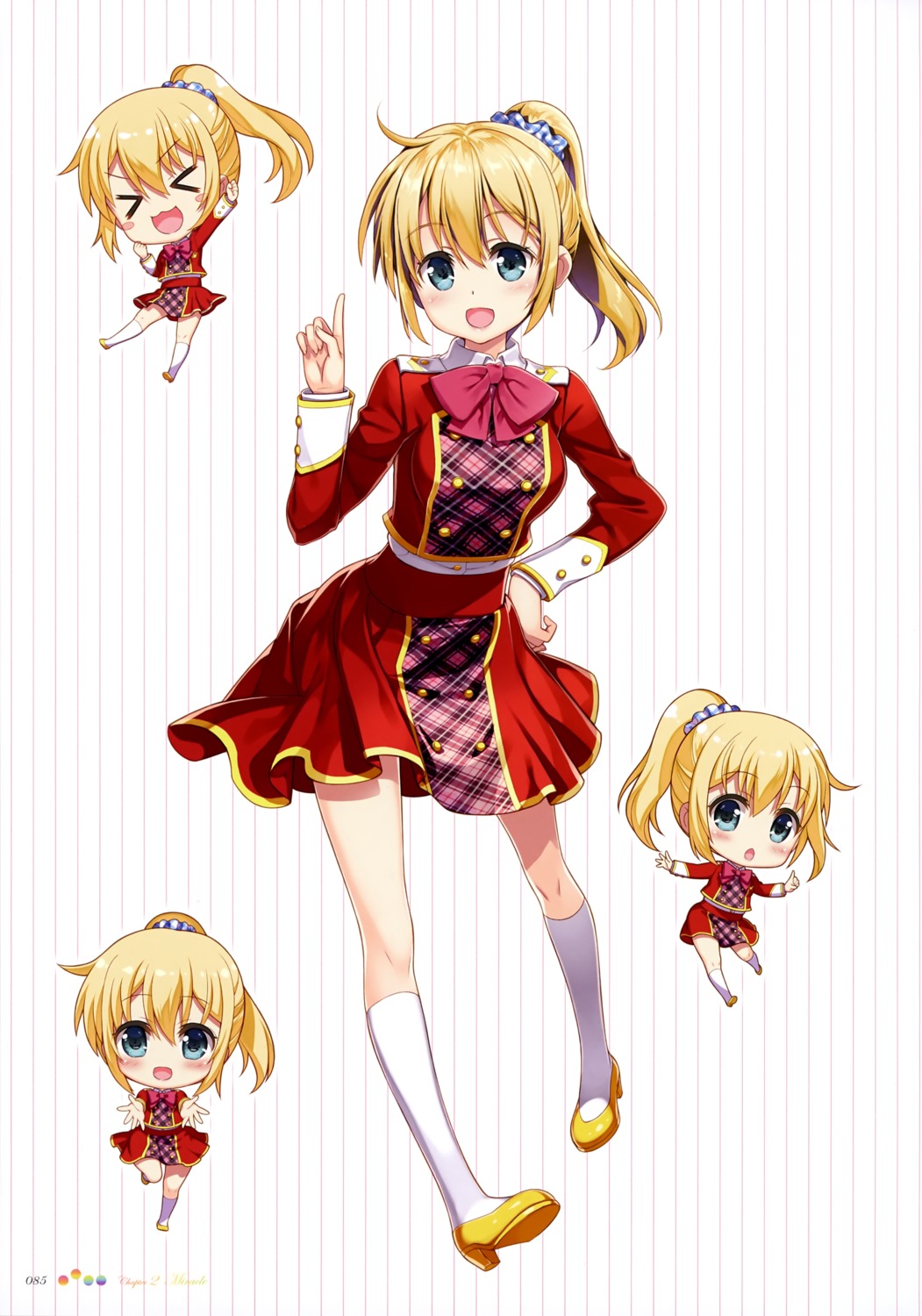 chibi, fujima_takuya, heels, laki, nijikawa_laki, uniform