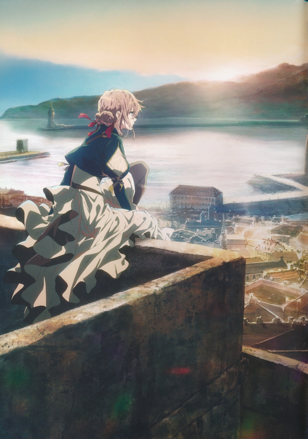 dress, landscape, takase_akiko, violet_evergarden, violet_evergarden_(character)