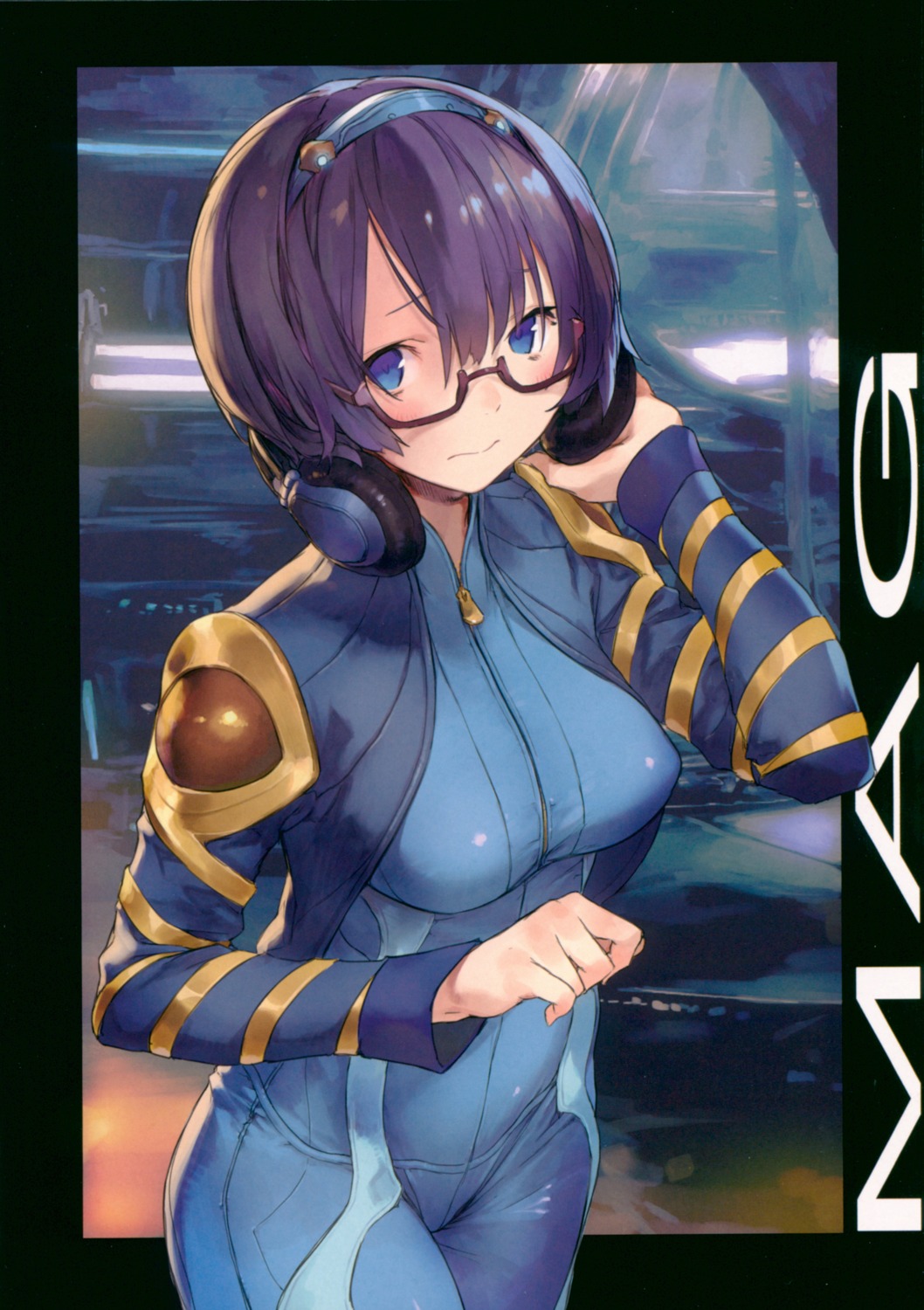 armor, bodysuit, headphones, jiyu2, megane