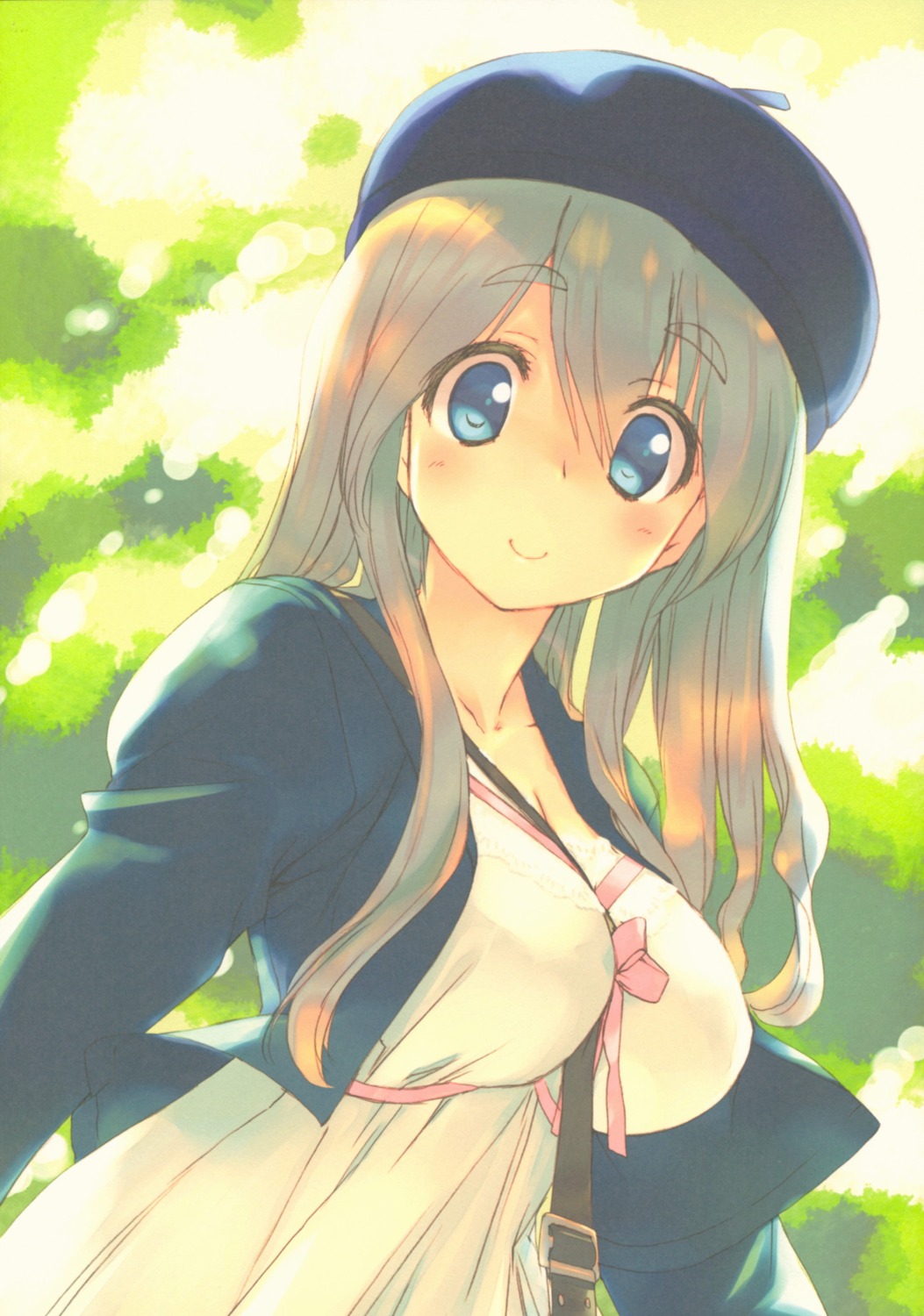 amaduyu_tatsuki, blazer_one, cleavage, dress, possible_duplicate