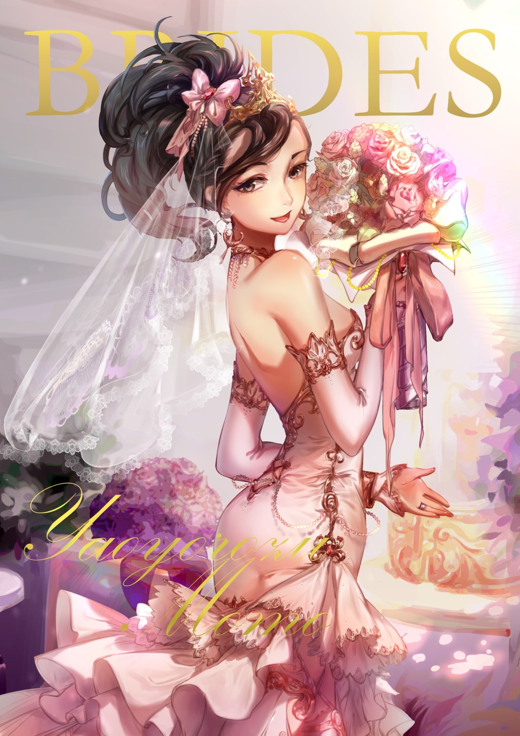 boku_no_hero_academia, dress, mozer, wedding_dress