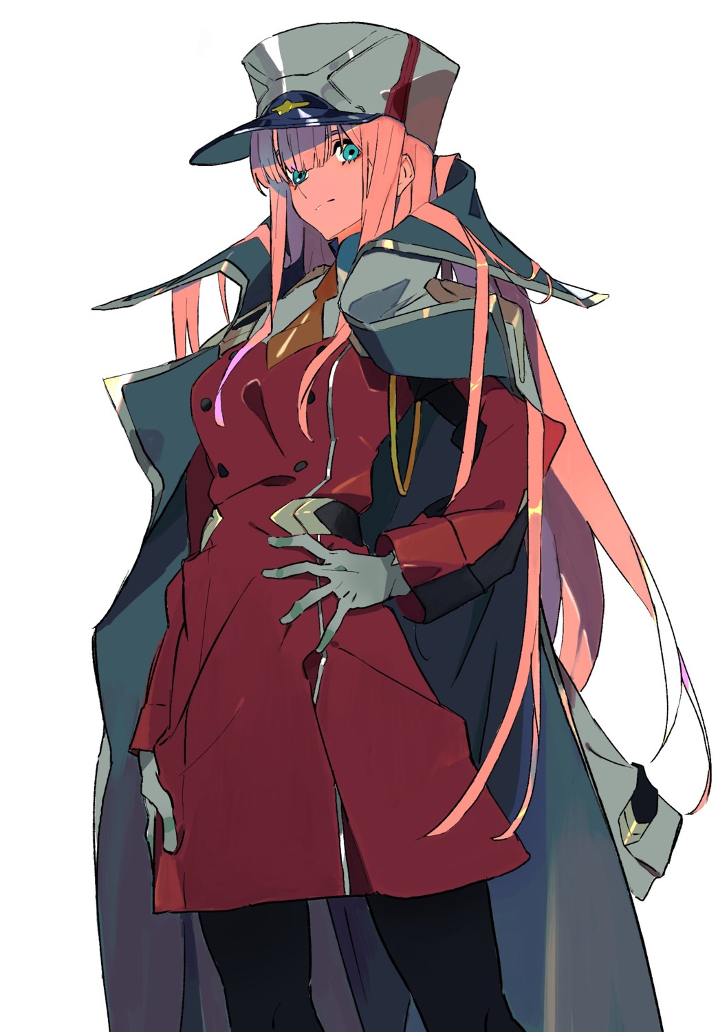 darling_in_the_franxx, pantyhose, uniform, you_(nanban319), zero_two_(darling_in_the_franxx)