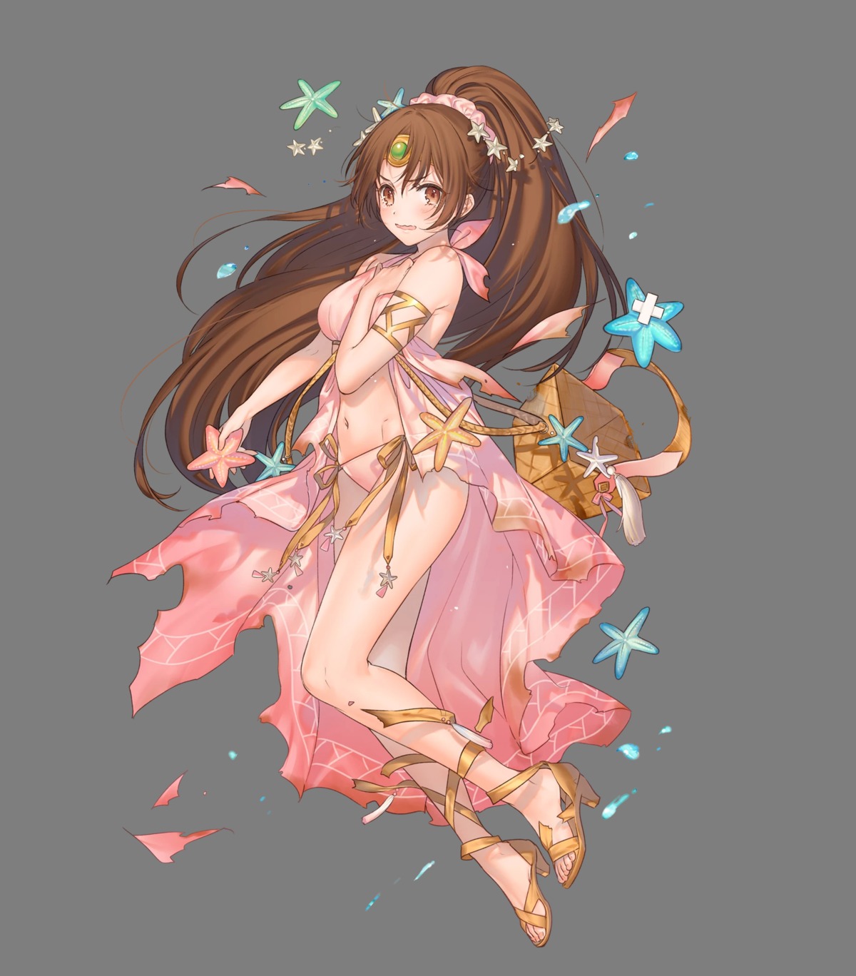 bikini, breast_hold, fire_emblem, fire_emblem:_shin_ankoku_ryuu_to_hikari_no_ken, fire_emblem_heroes, heels, kippu, nintendo, rinda, swimsuits, torn_clothes, transparent_png