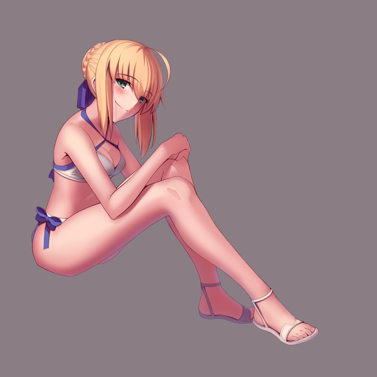 artoria_pendragon_(fate), bikini, boa_(4chan), cleavage, fate/grand_order, swimsuits