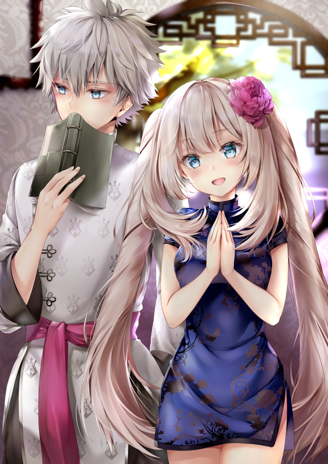 asian_clothes, charles-henri_sanson_(fate), chinadress, fate/grand_order, hane_yuki, marie_antoinette_(fate)