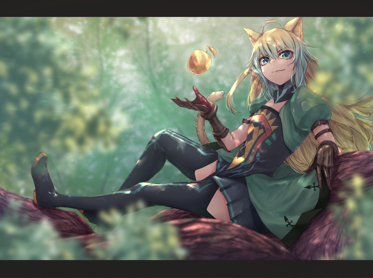 animal_ears, atalanta_(fate), fate/apocrypha, fate/stay_night, heels, nekomimi, shiina_(artist), stockings, tail, thighhighs