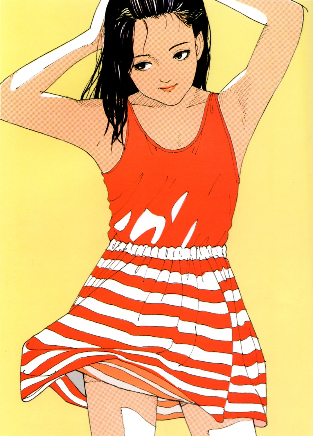 dress, eguchi_hisashi, skirt_lift, summer_dress