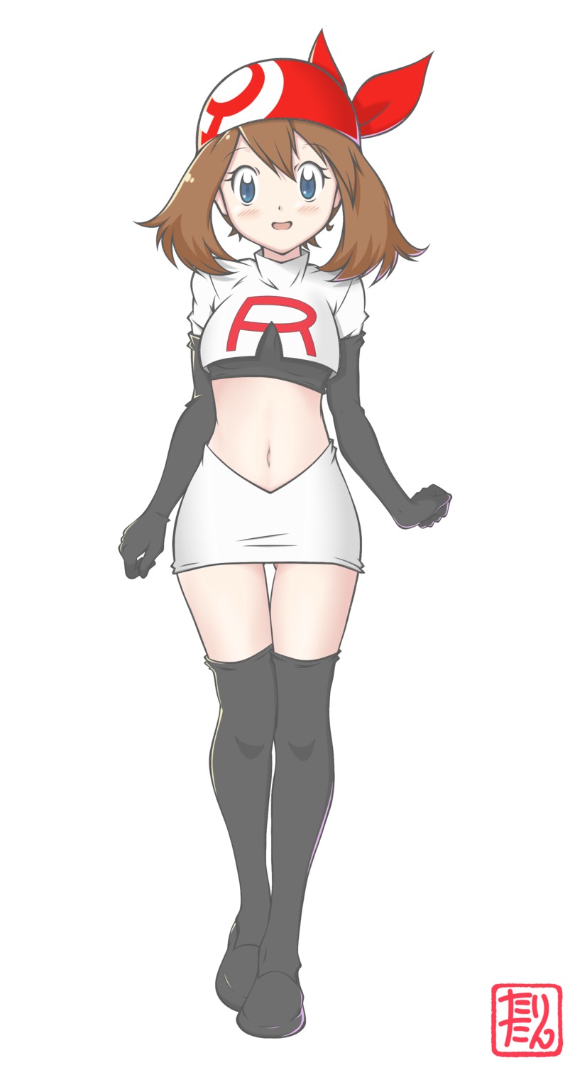 haruka_(pokemon), pokemon, pokemon_oras, pokemon_rse, tax2rin, thighhighs