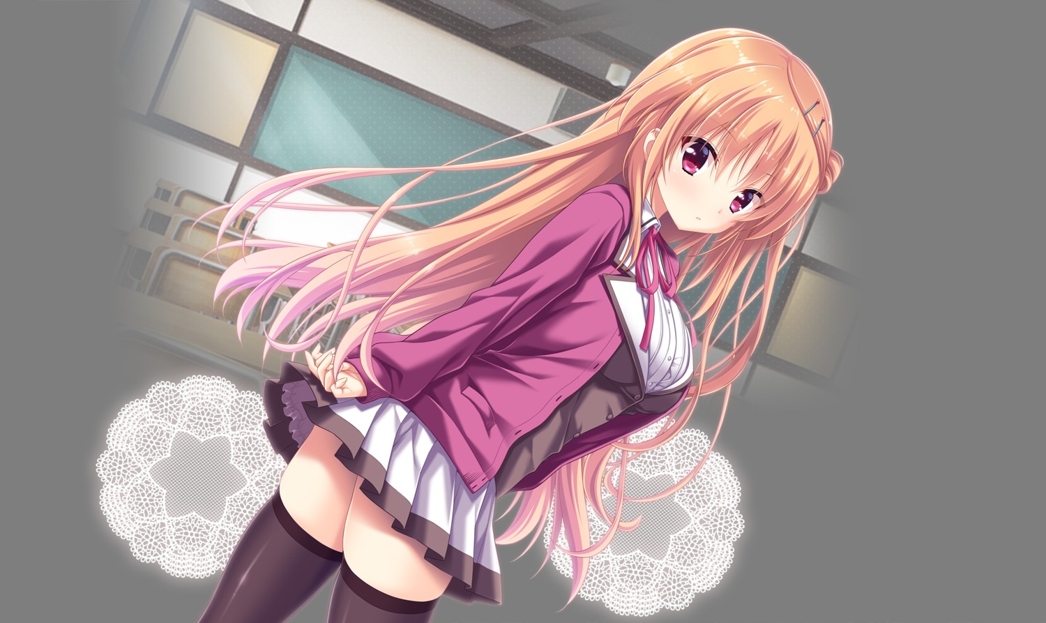 boku_to_kanojo_no_gohoushi_dousei, kashima_shino, sakura_neko, seifuku, thighhighs, tokohana, transparent_png