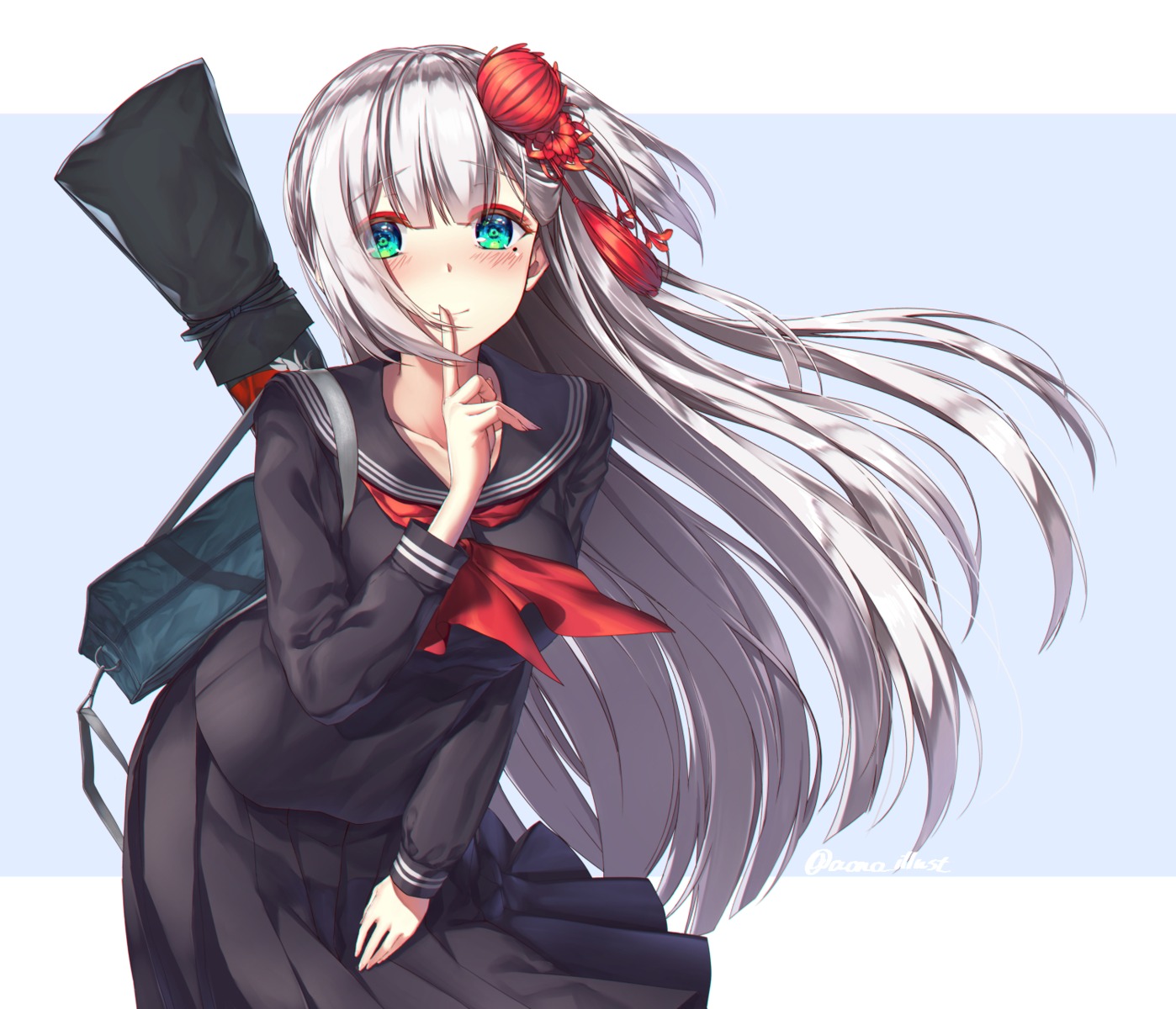 aono_meri, azur_lane, seifuku, shoukaku_(azur_lane)