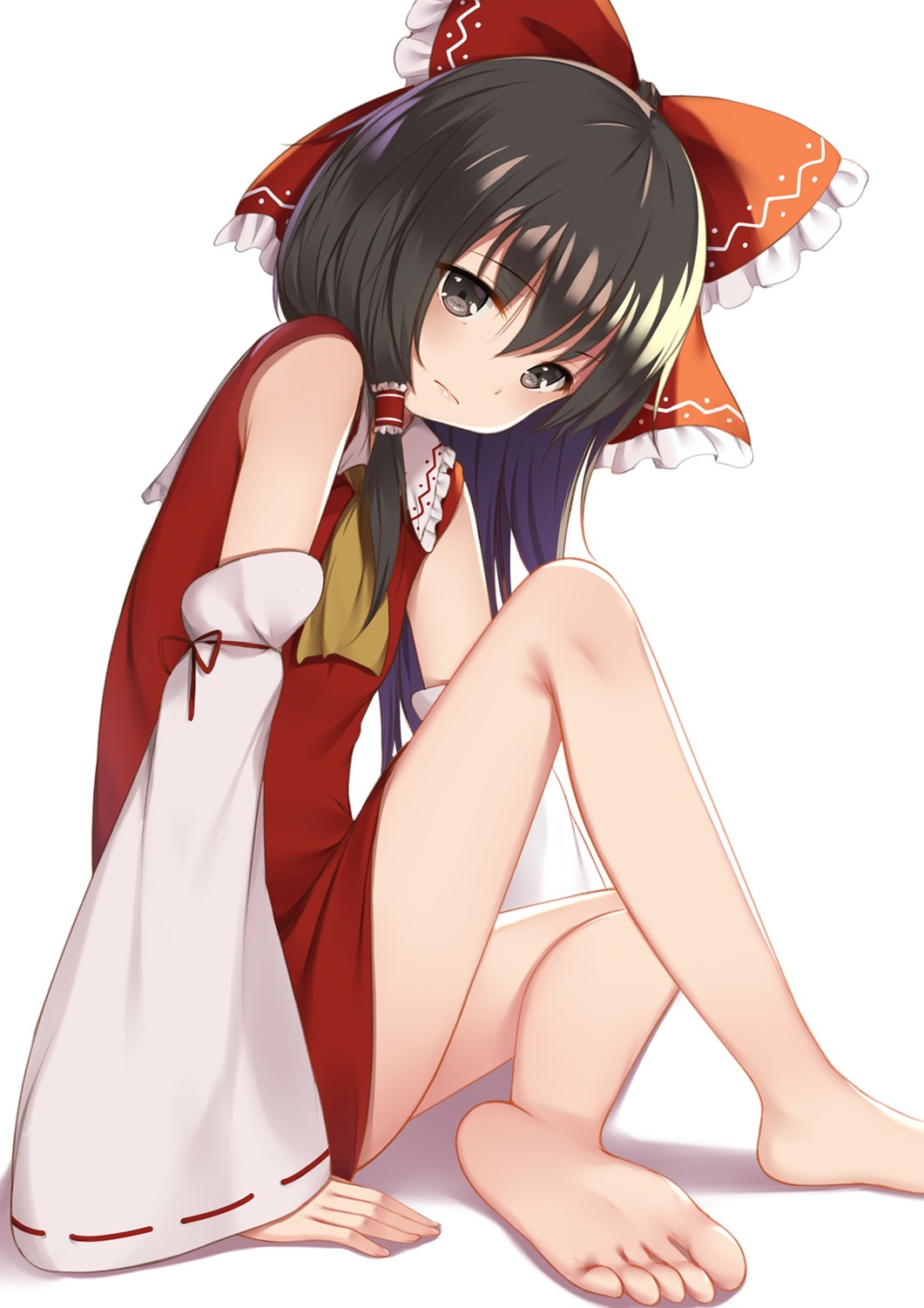 feet, flan_(seeyouflan), hakurei_reimu, touhou
