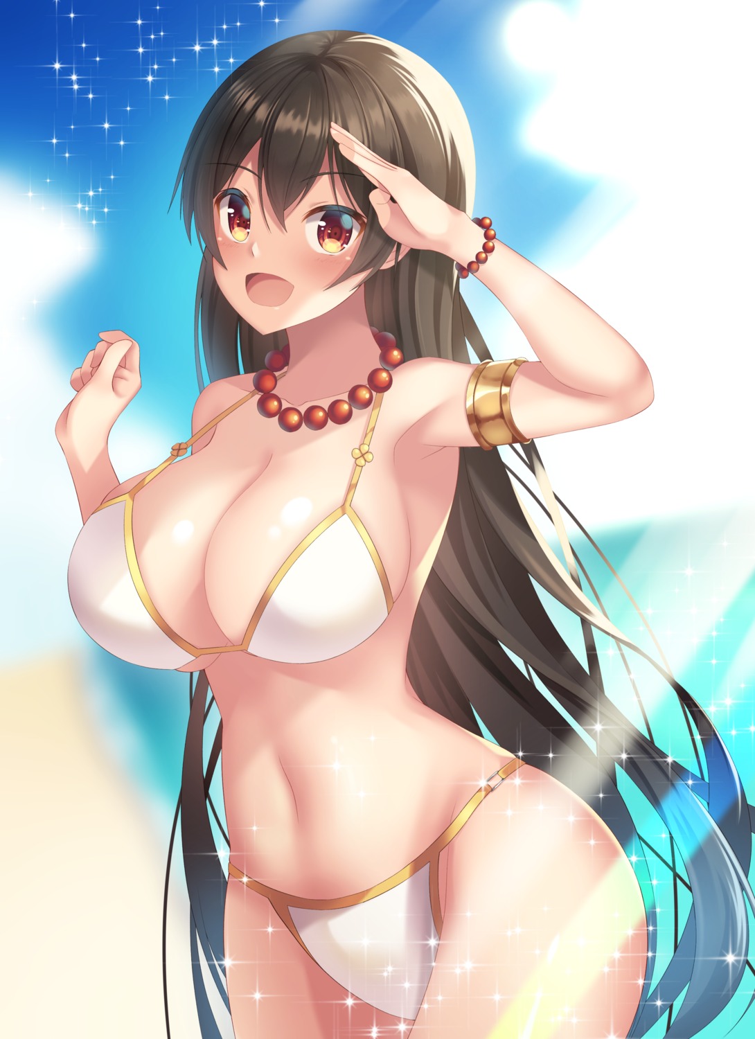 amagi_korona, bikini, cleavage, fate/grand_order, swimsuits, xuanzang_(fate)