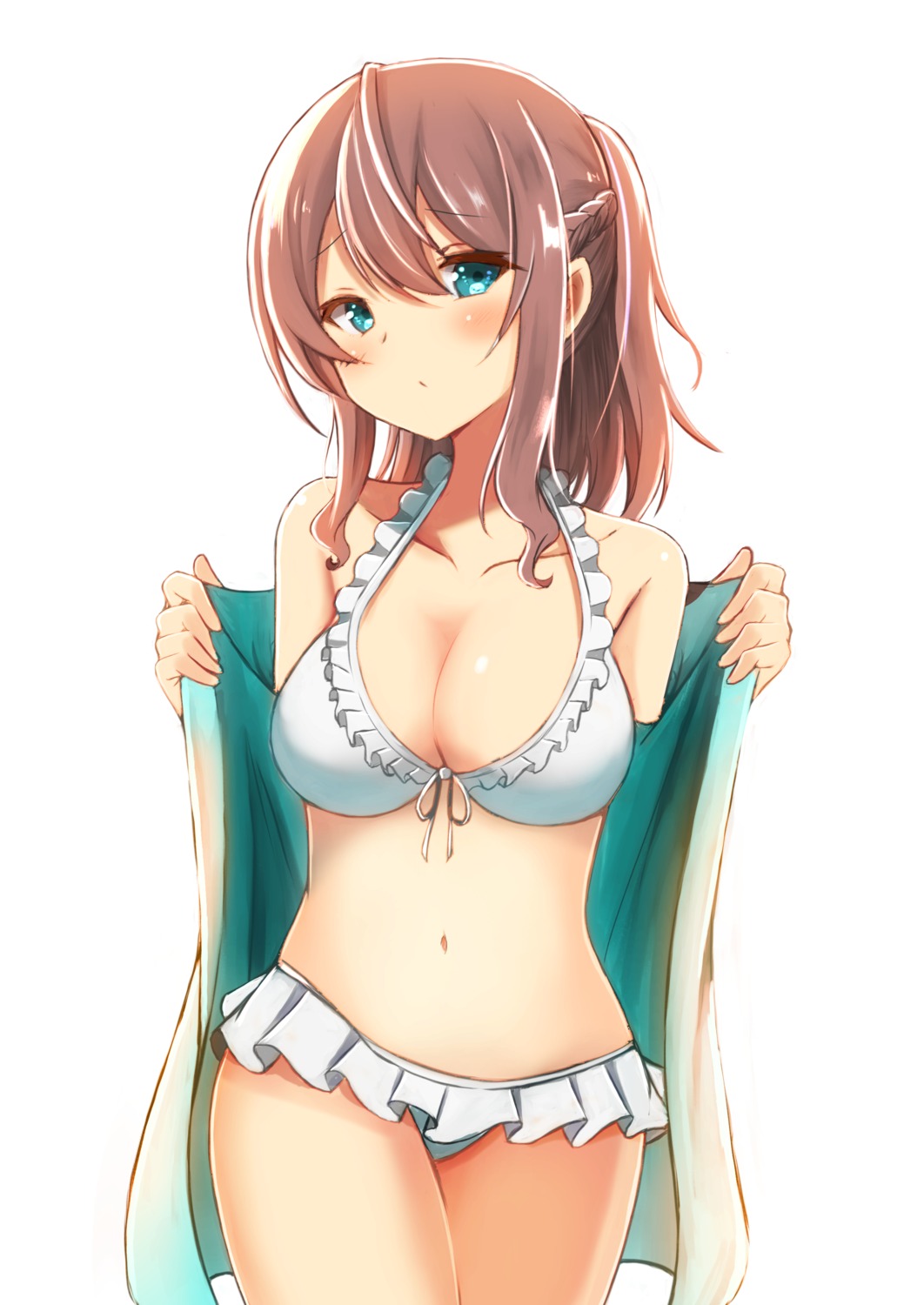 bikini, cleavage, shibakame, swimsuits