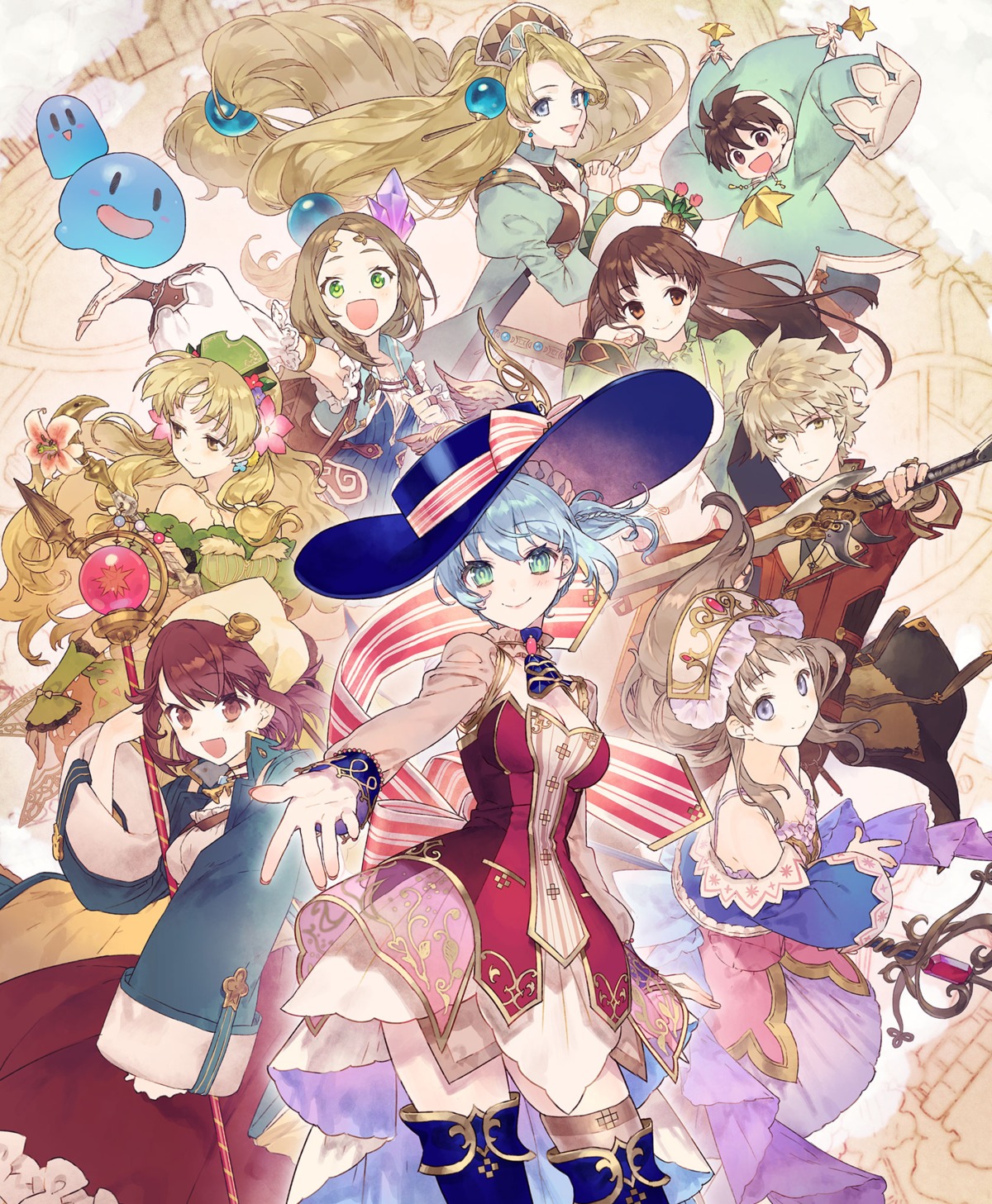 atelier, atelier_ayesha, atelier_escha_&_logy, atelier_firis, atelier_marie, atelier_nelke, atelier_sophie, atelier_totori, atelier_viorate, ayesha_altugle, dress, firis_mistlud, koei_tecmo, logix_ficsario, marlone, nelke_von_lustern, noco, sophie_neuenmuller, sword, thighhighs, totooria_helmold, viorate_platane, weapon