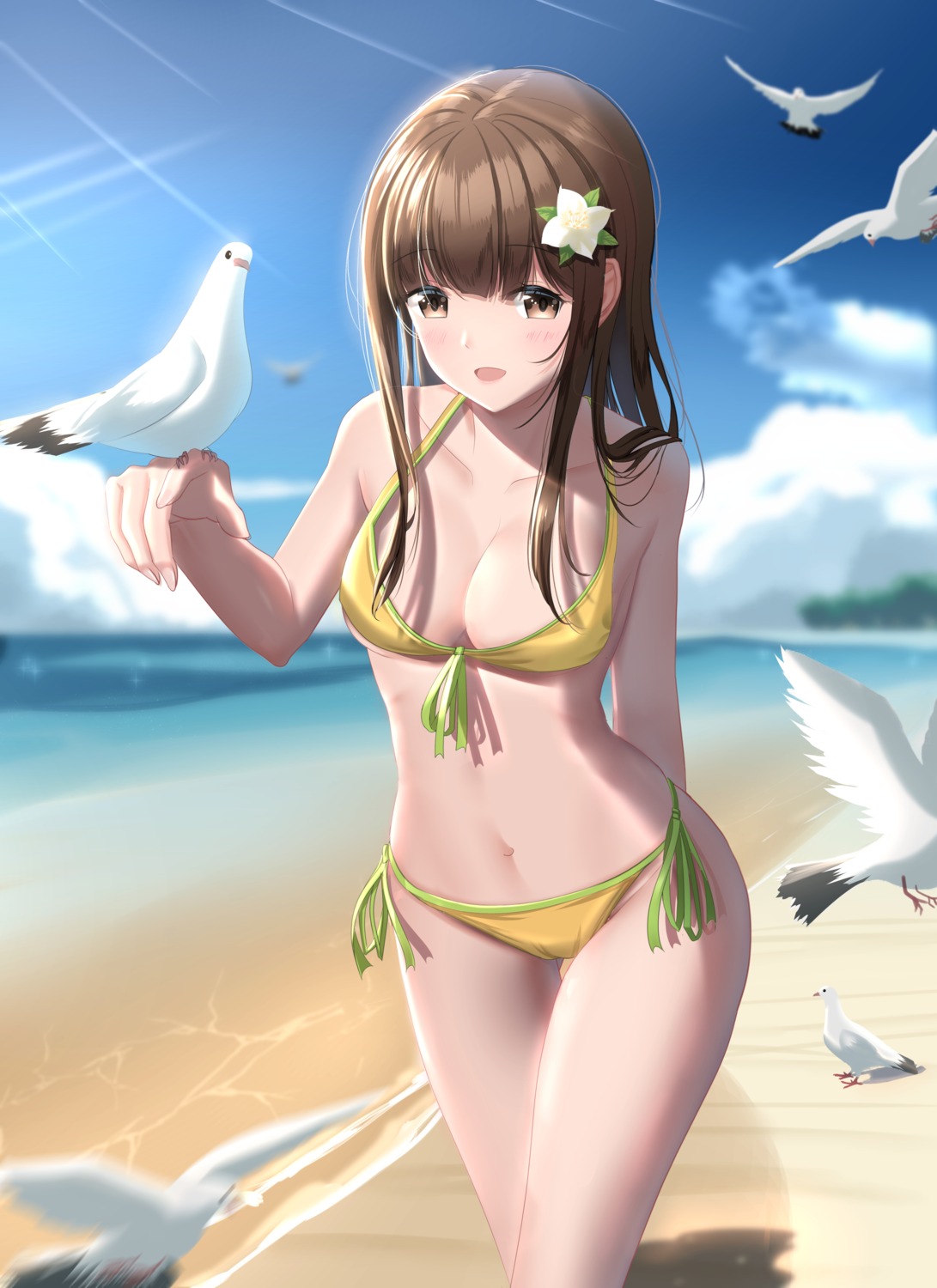 bikini, cleavage, lazy_guang_guang, swimsuits