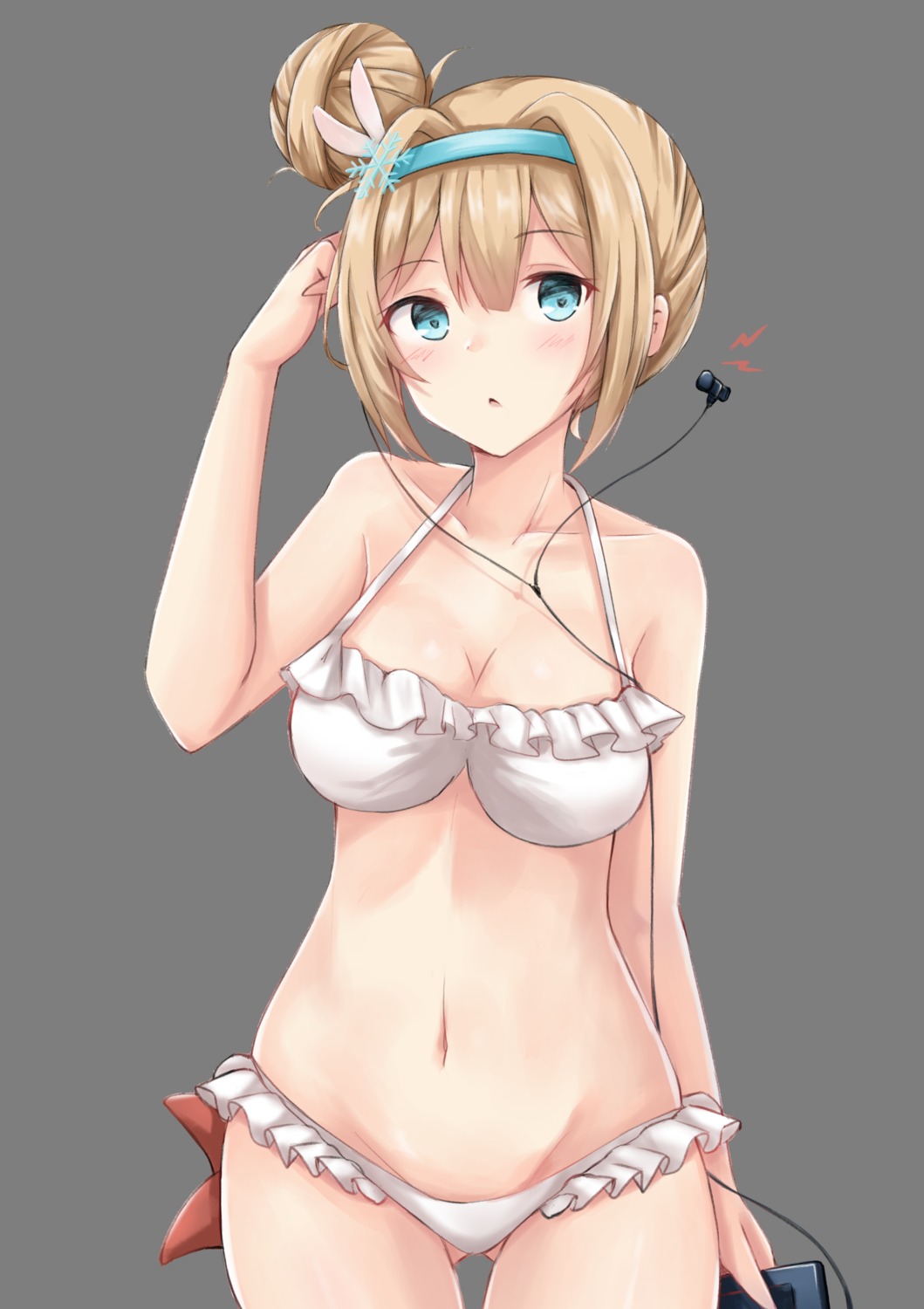 bikini, cleavage, girls_frontline, hakuya_(white_night), suomi_kp31_(girls_frontline), swimsuits, transparent_png