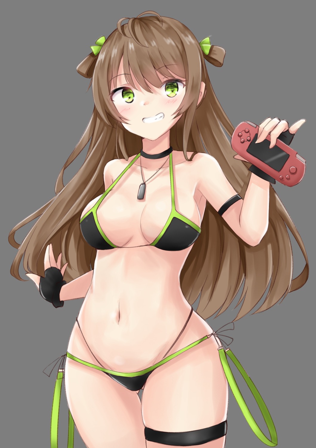 bikini, garter, girls_frontline, hakuya_(white_night), rfb_(girls_frontline), swimsuits, transparent_png