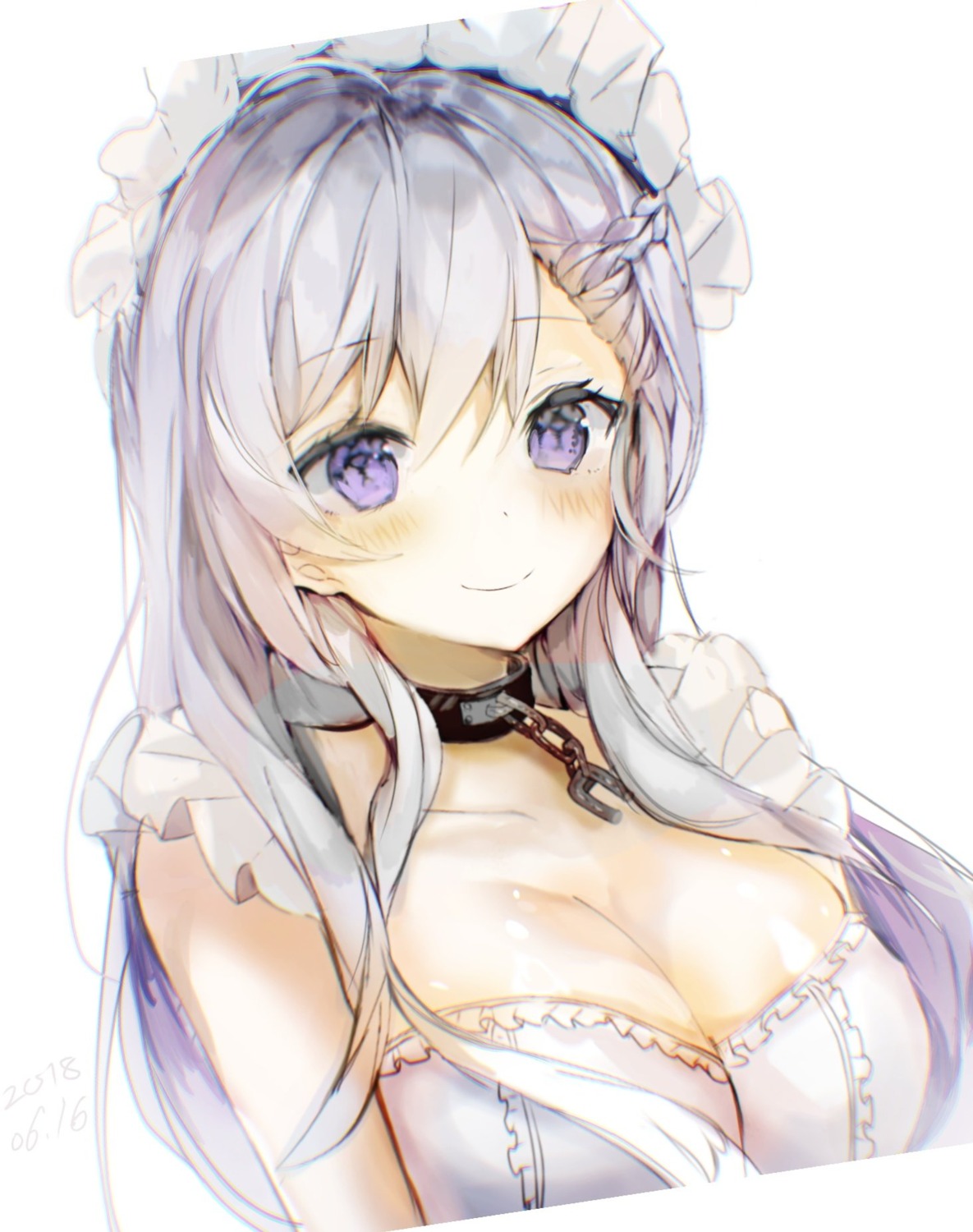 azur_lane, belfast_(azur_lane), bomucox, cleavage, maid