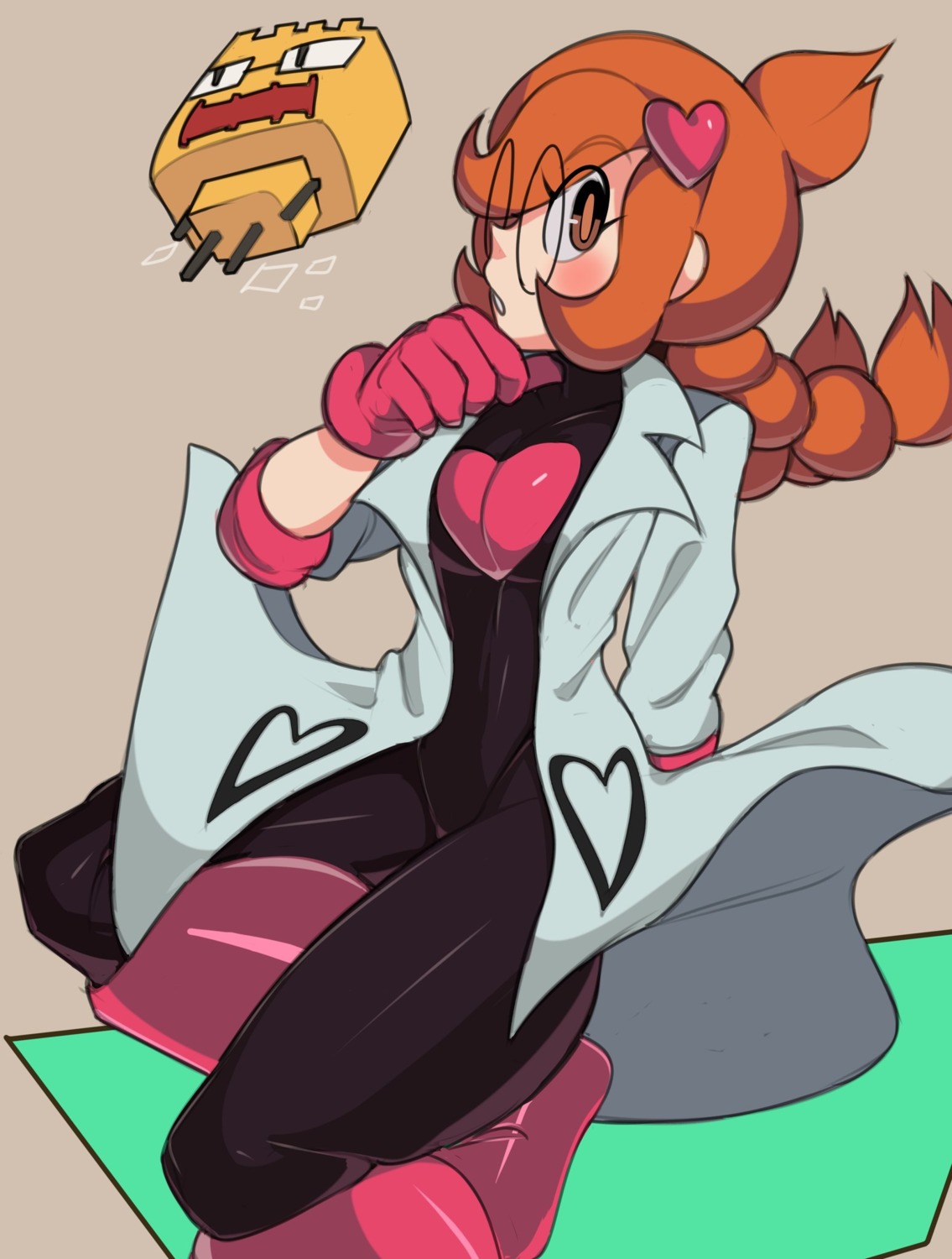 captainkirb, leotard, megane, pantyhose, penny_(warioware), penny_crygor, warioware