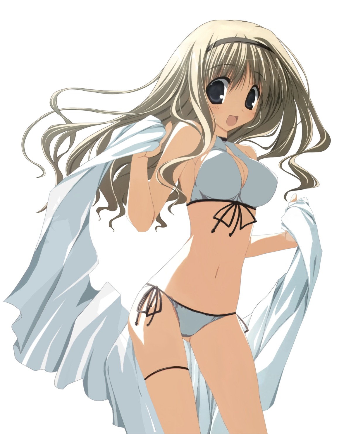 bikini, h2o_~footprints_in_the_sand~, kagura_hinata, makura, suzuri, swimsuits