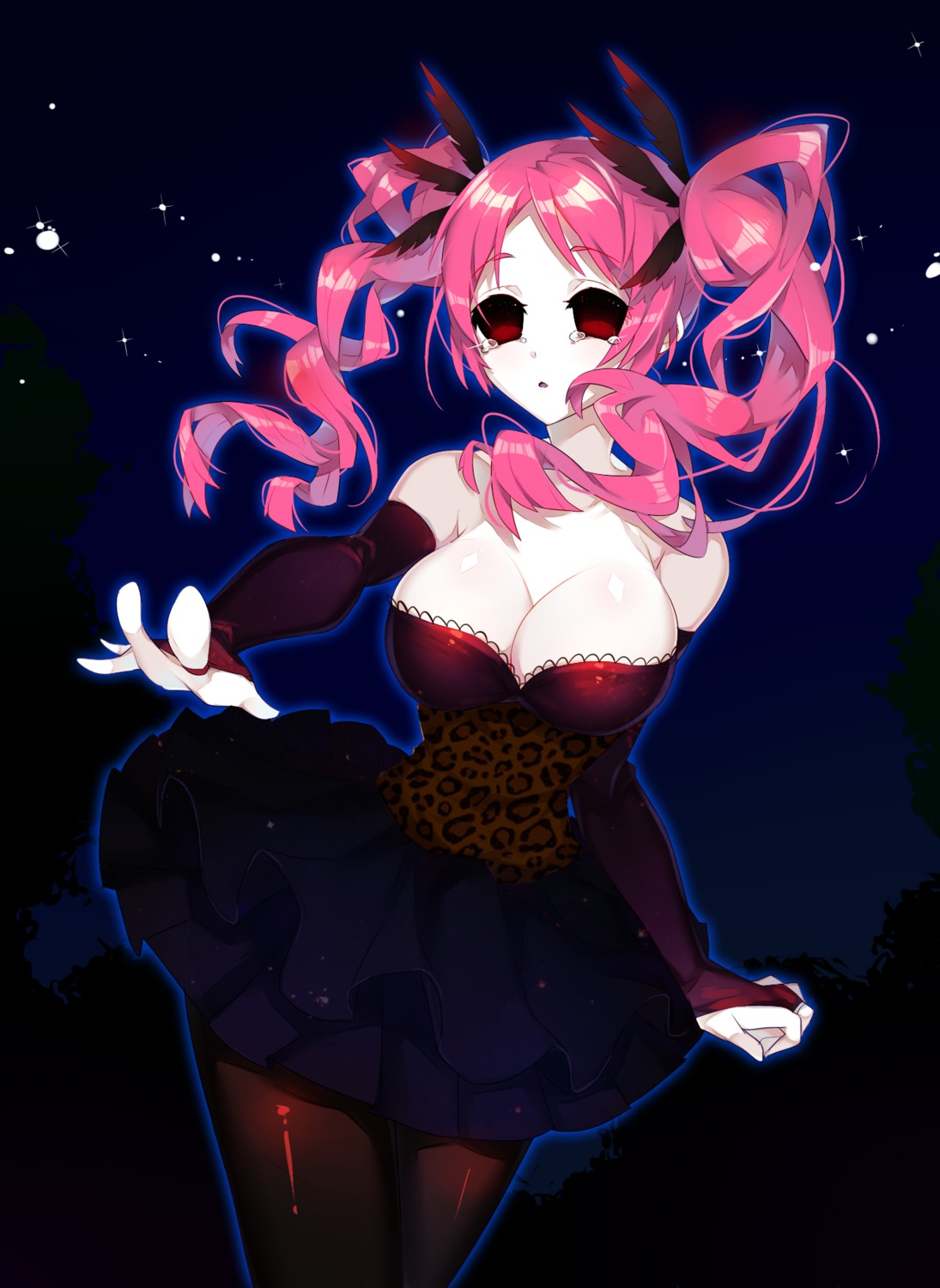 cleavage, dress, may_(2747513627), pantyhose, shiki, shimizu_megumi