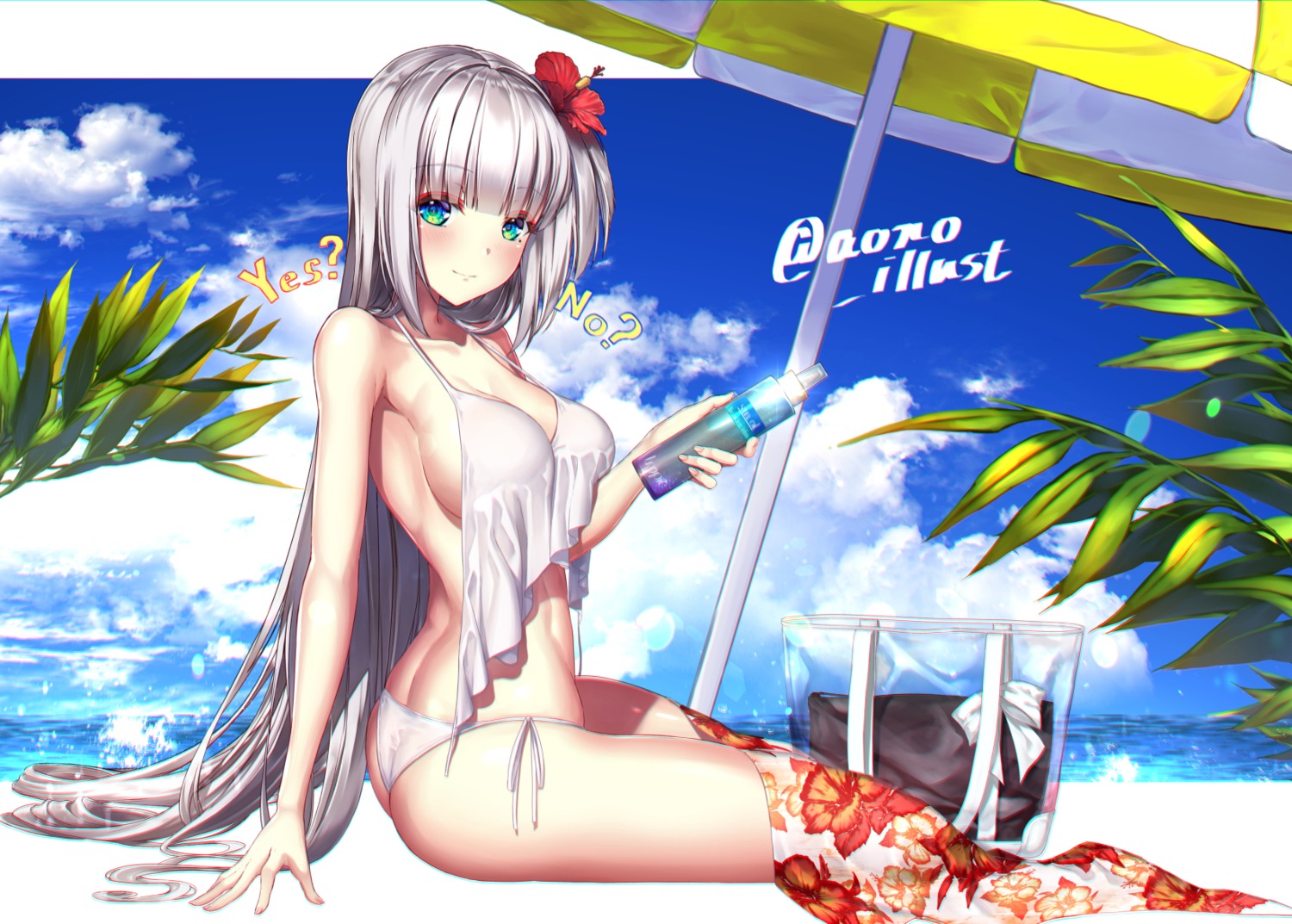 aono_meri, ass, azur_lane, bikini, cleavage, shoukaku_(azur_lane), swimsuits
