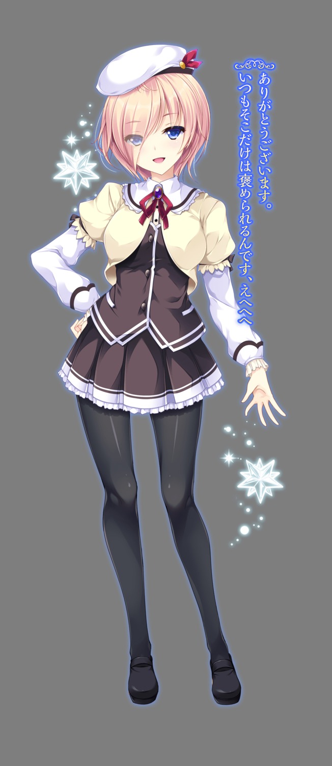 ensemble_(company), mutou_kurihito, otome_ga_musubu_tsukiyo_no_kirameki, pantyhose, seifuku, shijou_ran, transparent_png
