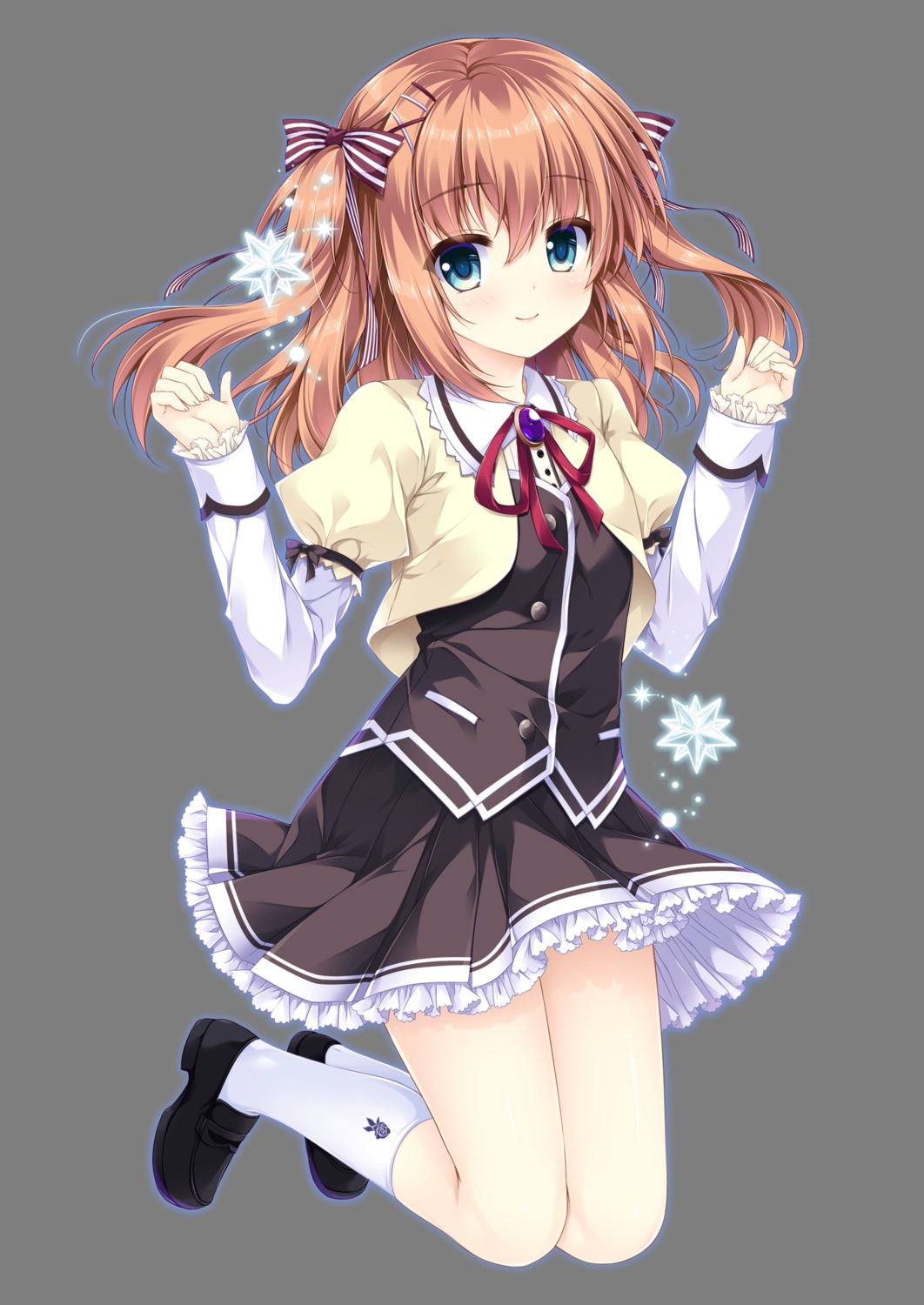 ensemble_(company), mizuki_yuuma, otome_ga_musubu_tsukiyo_no_kirameki, sakura_kokoro, seifuku, skirt_lift, transparent_png