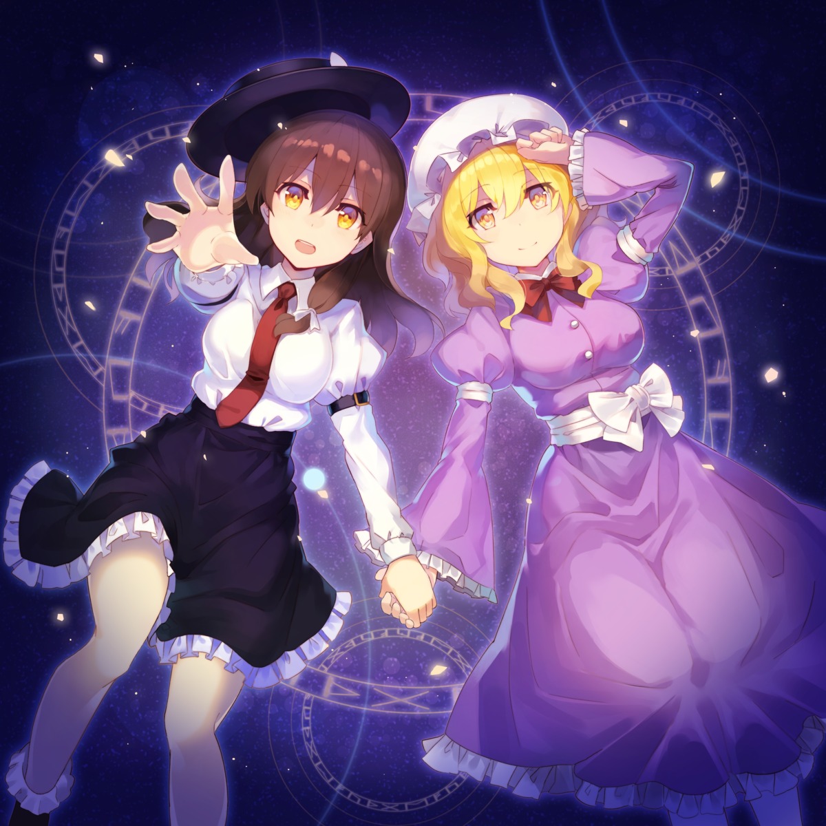 maribel_hearn, rin_falcon, touhou, usami_renko