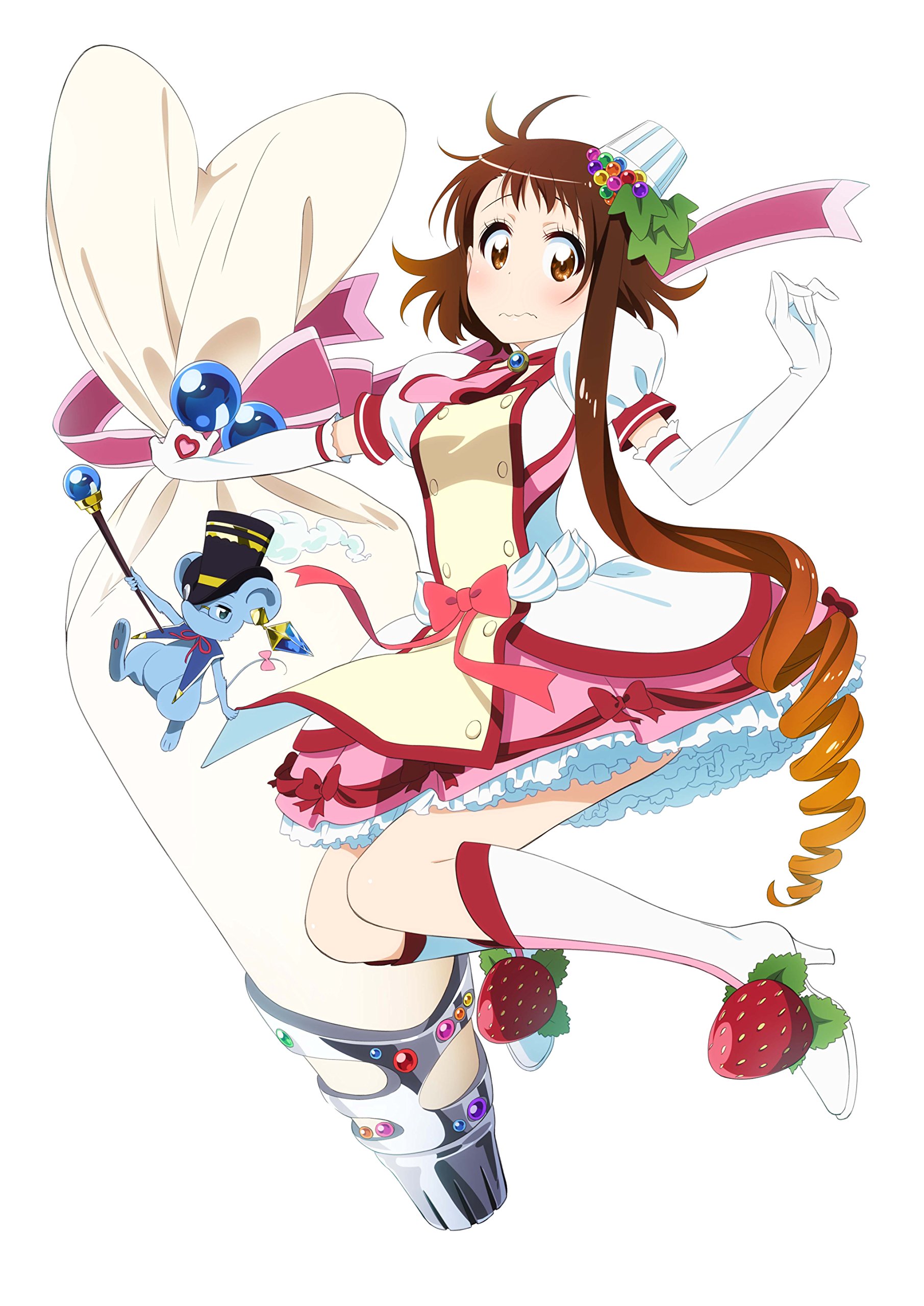 dress, heels, megane, miyamoto_ruri, nisekoi, onodera_kosaki, weapon