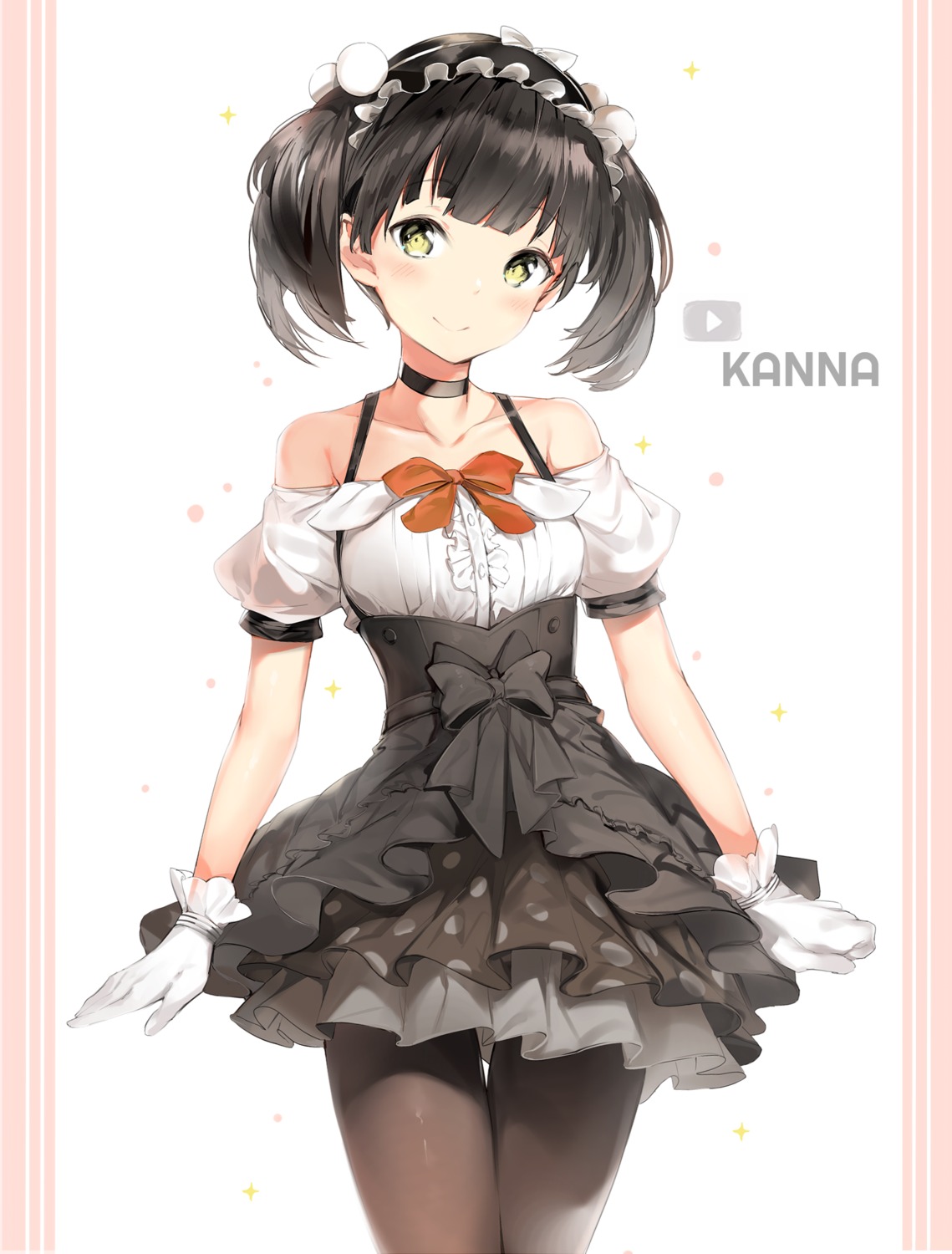 hakari_kanna, kanna_channel, pantyhose, silver_(chenwen)