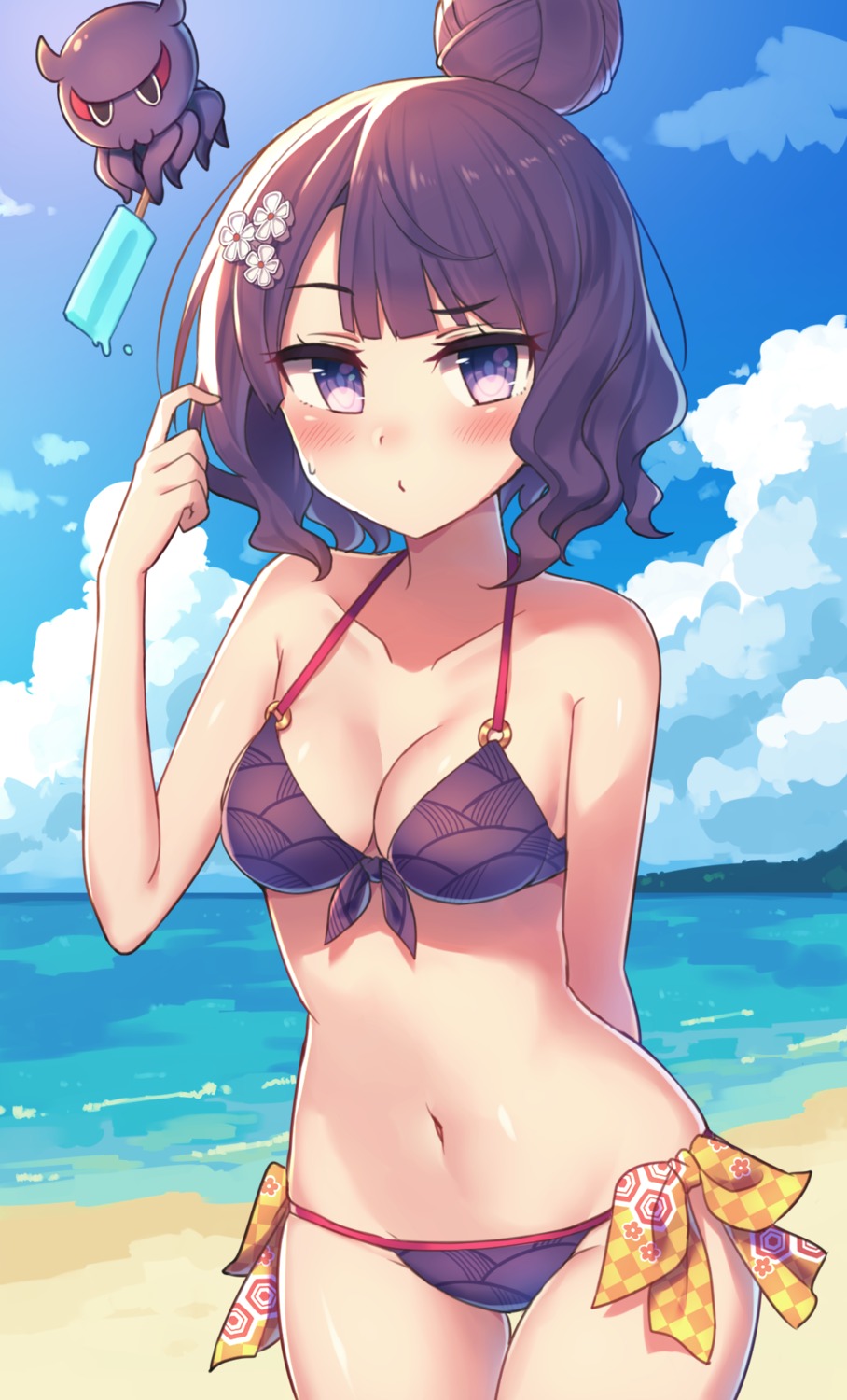 bikini, cleavage, fate/grand_order, katsushika_hokusai_(fate), swimsuits, wagashi928