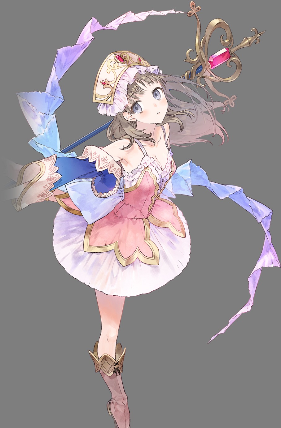 atelier, atelier_nelke, cleavage, dress, koei_tecmo, noco, totooria_helmold, transparent_png