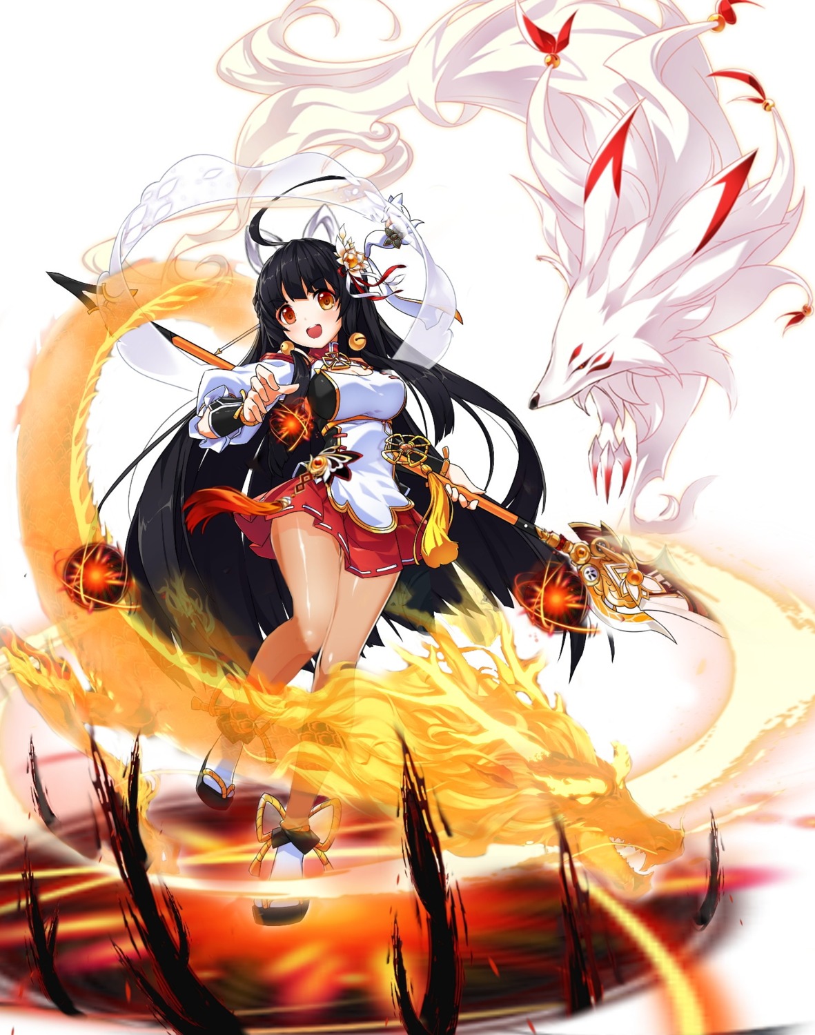 aisha_(pixiv32170998), ara_haan, elsword, japanese_clothes, weapon