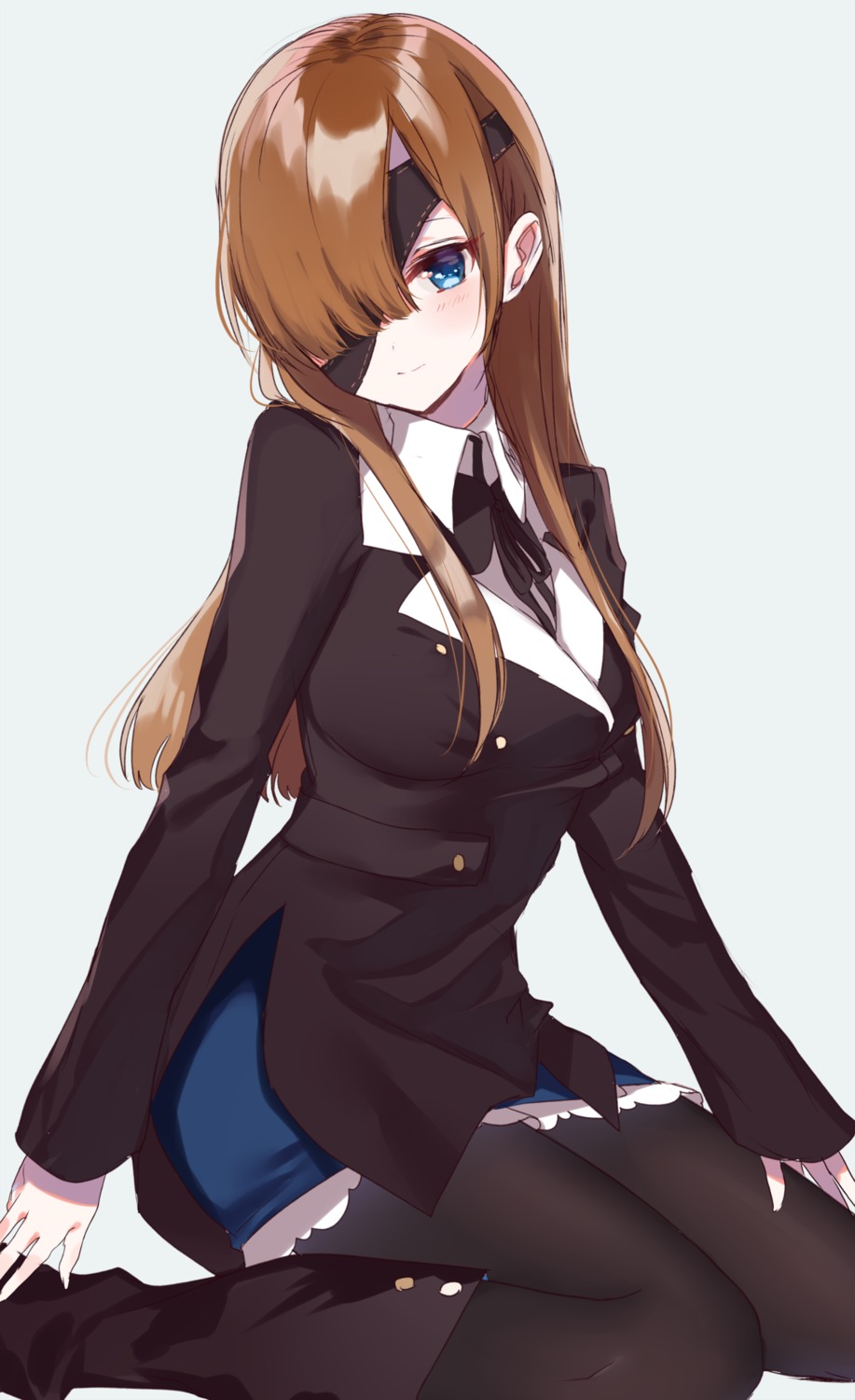 dress, eyepatch, fate/grand_order, misumi, ophelia_phamrsolone, pantyhose