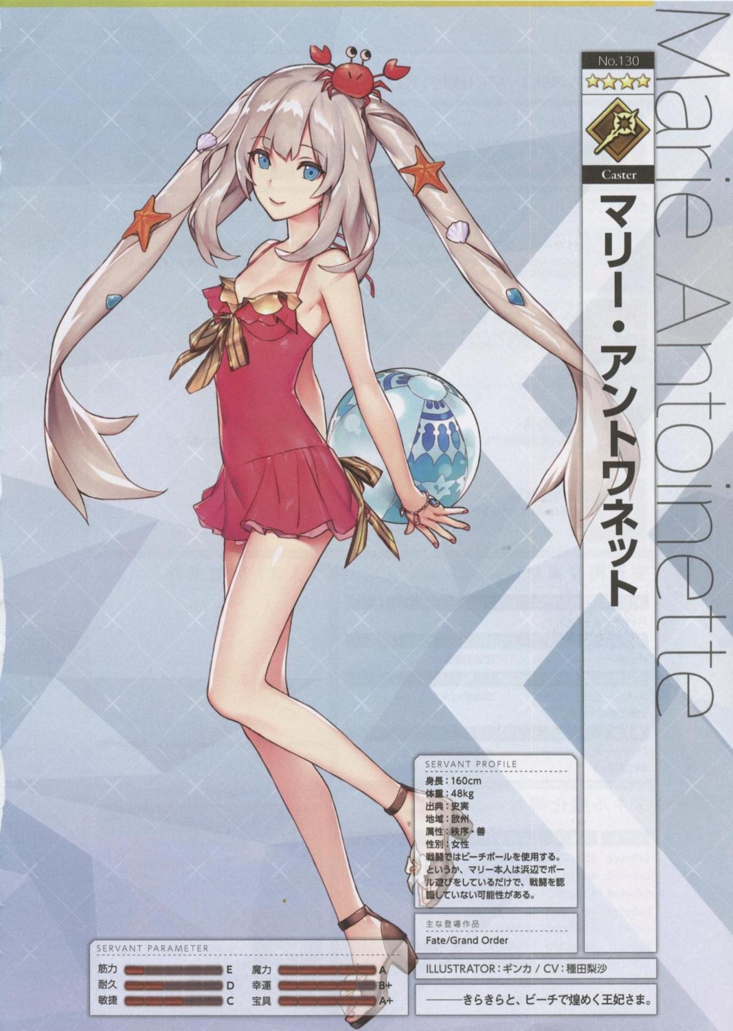 binding_discoloration, cleavage, cropme, fate/grand_order, ginka, heels, marie_antoinette_(fate), profile_page, swimsuits