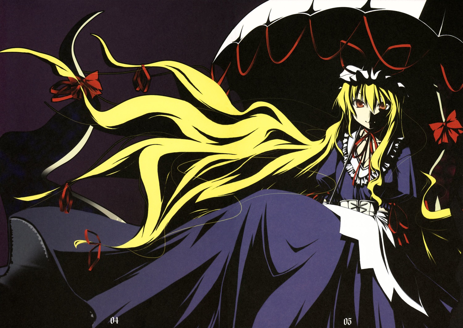 march, minakuchi_takashi, touhou, yakumo_yukari