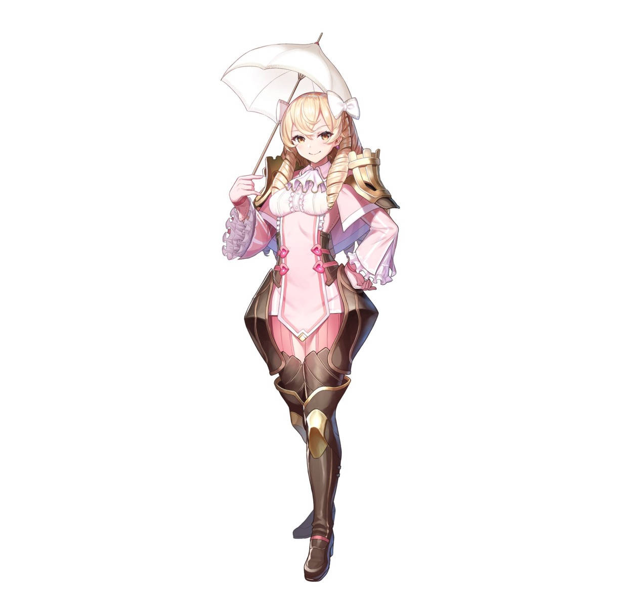 armor, cropme, fire_emblem, fire_emblem_heroes, fire_emblem_kakusei, heels, kousei_horiguchi, mariabel_(fire_emblem), nintendo, umbrella