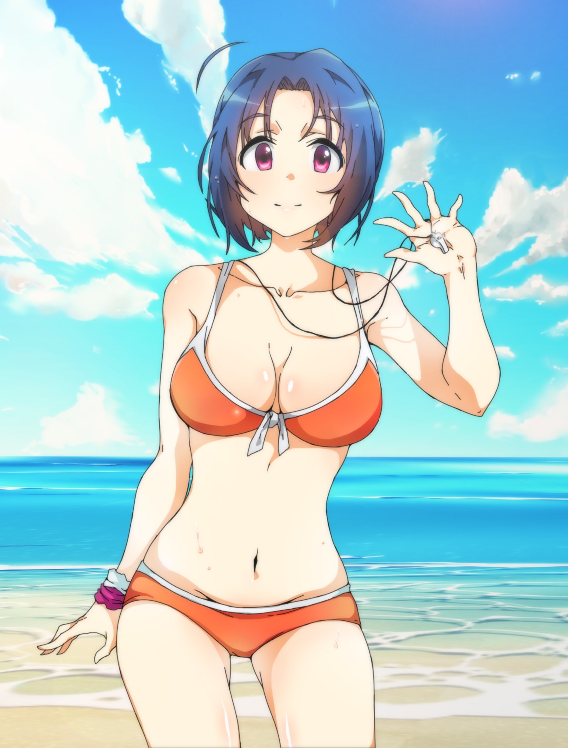 bikini, cleavage, miura_azusa, sidarim, swimsuits, the_idolm@ster