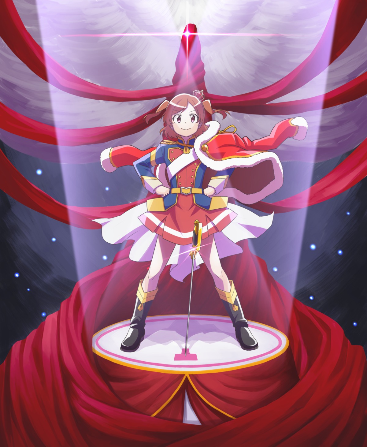 aijou_karen, lourie, shoujo_kageki_revue_starlight, sword, uniform