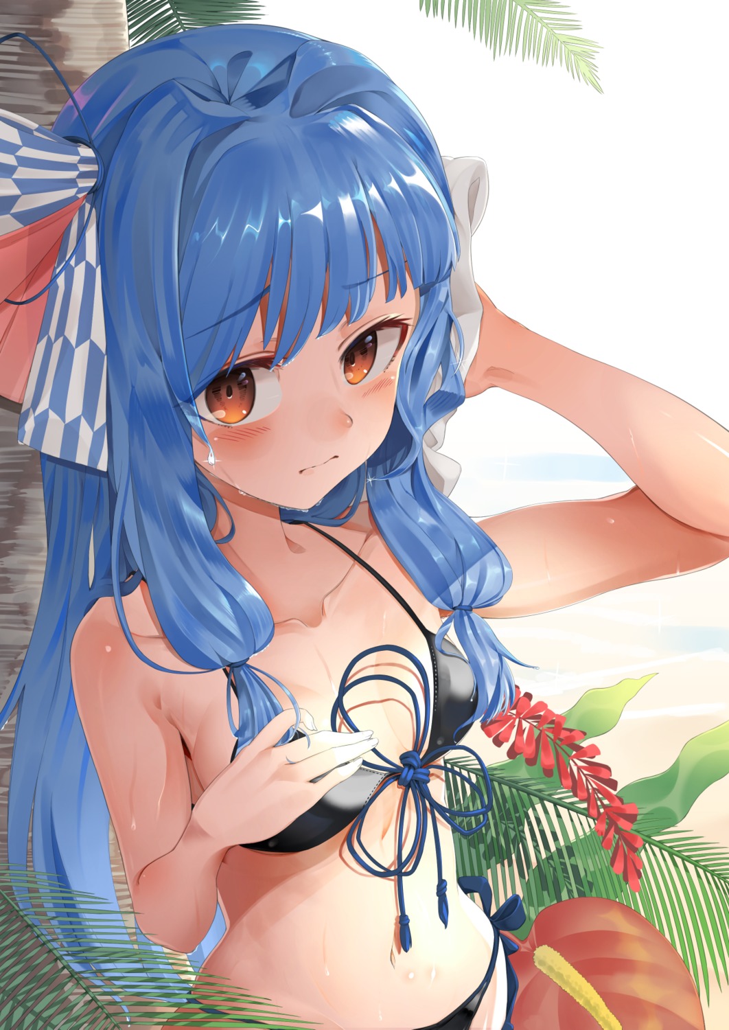 bikini, breast_hold, cleavage, kotonoha_aoi, shiro_ami, swimsuits, voiceroid