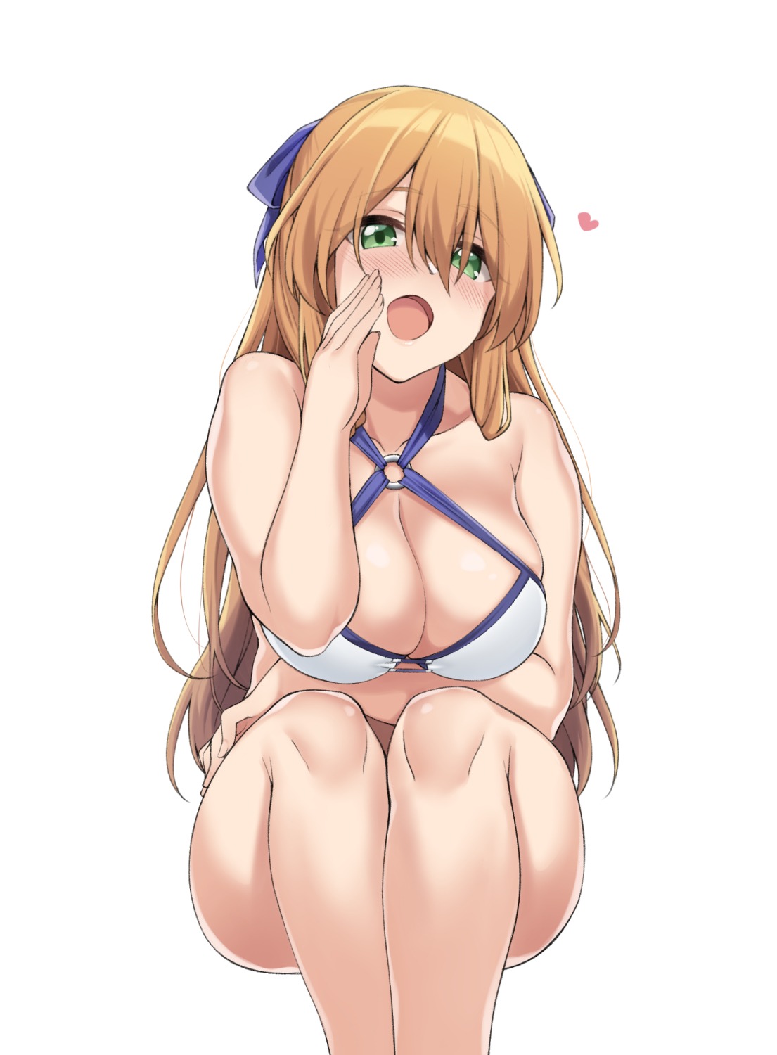 bikini_top, breast_hold, cleavage, girls_frontline, moo, springfield_(girls_frontline), swimsuits