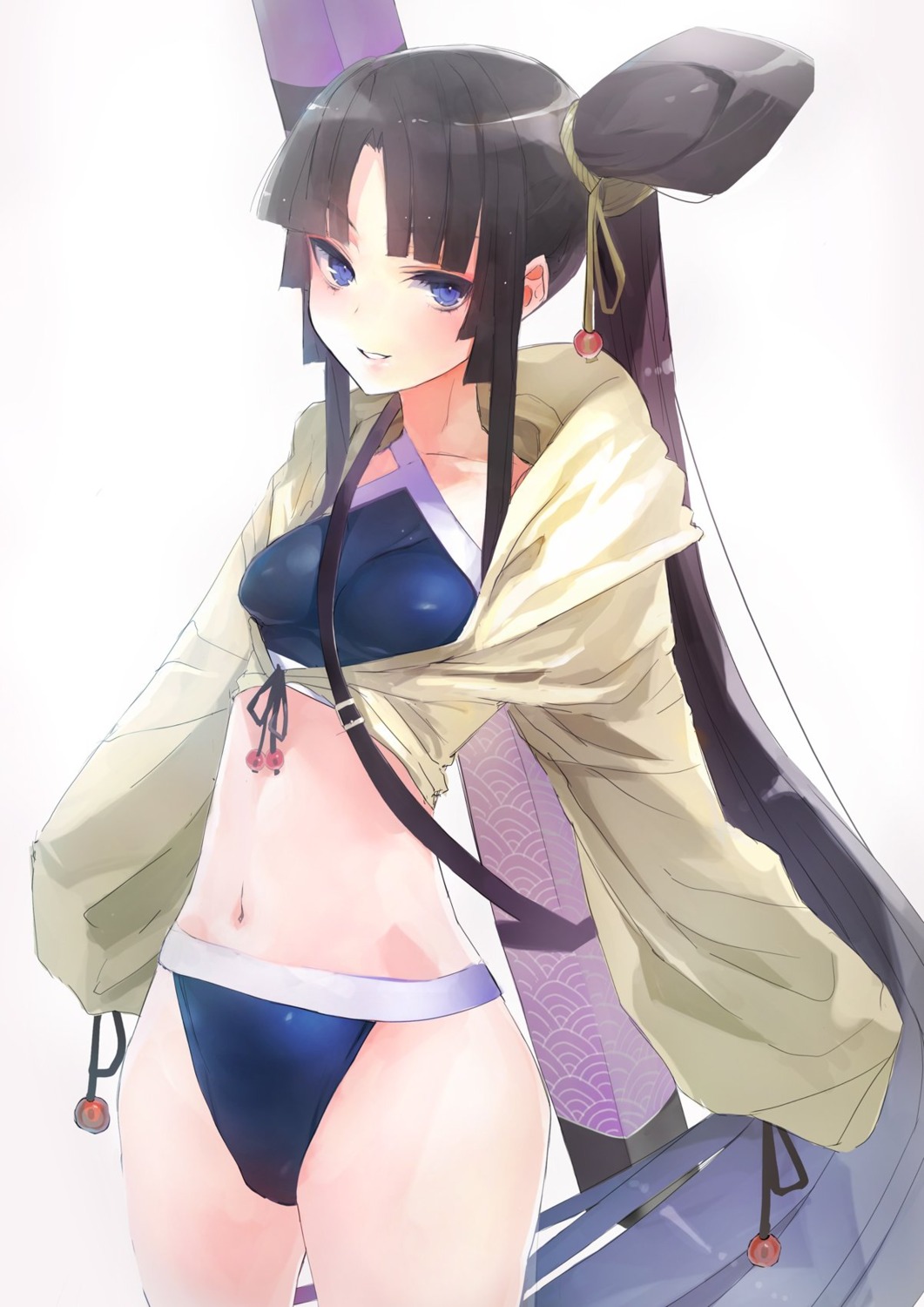 bikini, fate/grand_order, open_shirt, swimsuits, taishi_(picchiridou), ushiwakamaru_(fate)