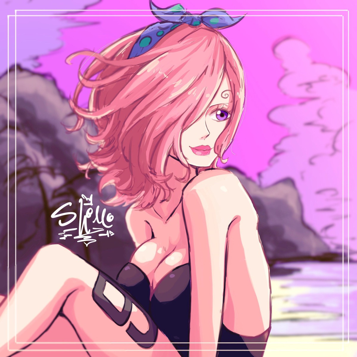 cleavage, one_piece, sheru_maru., swimsuits, tattoo, vinsmoke_reiju