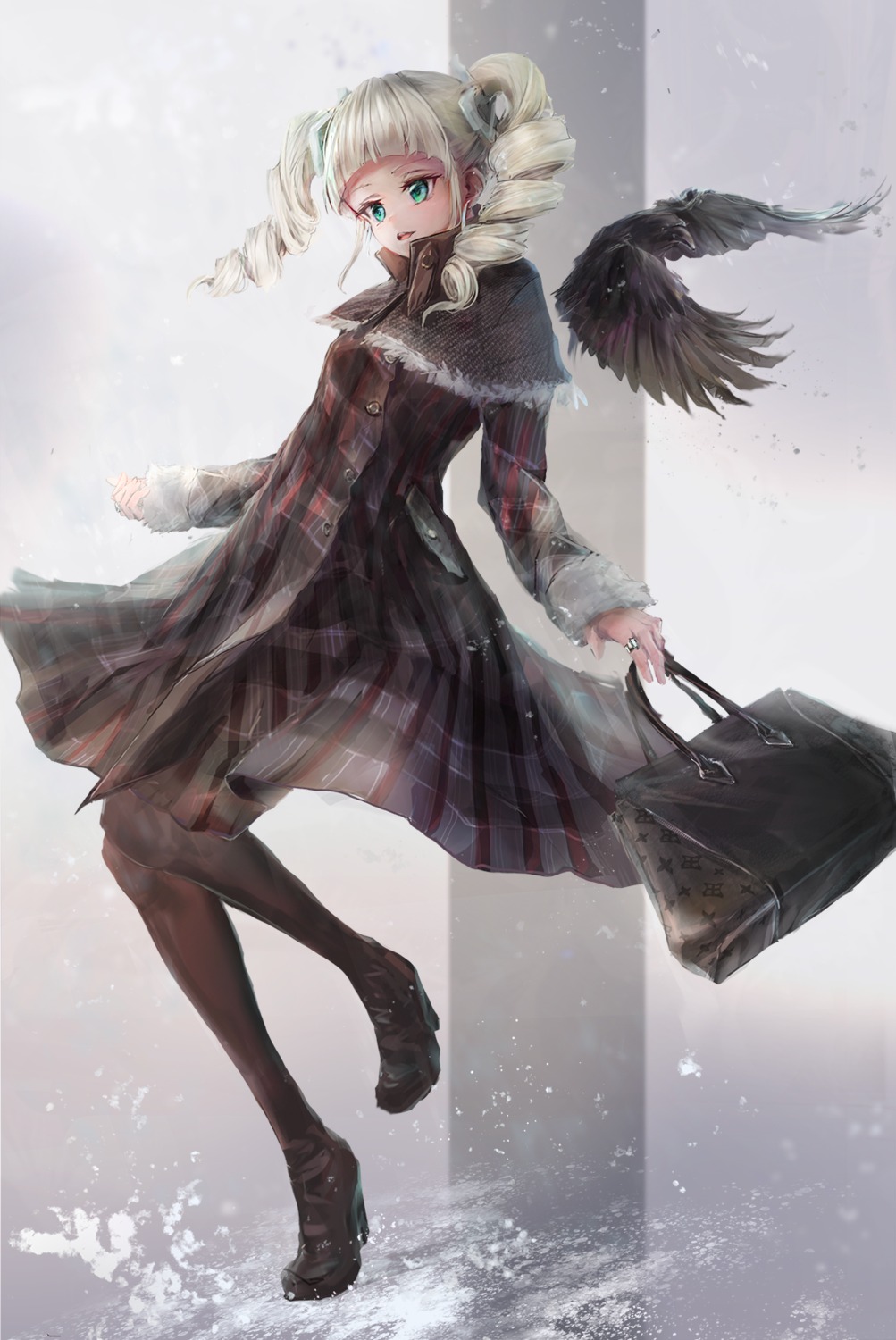 aikatsu!, dress, efl_ite, heels, pantyhose, toudou_yurika, wings