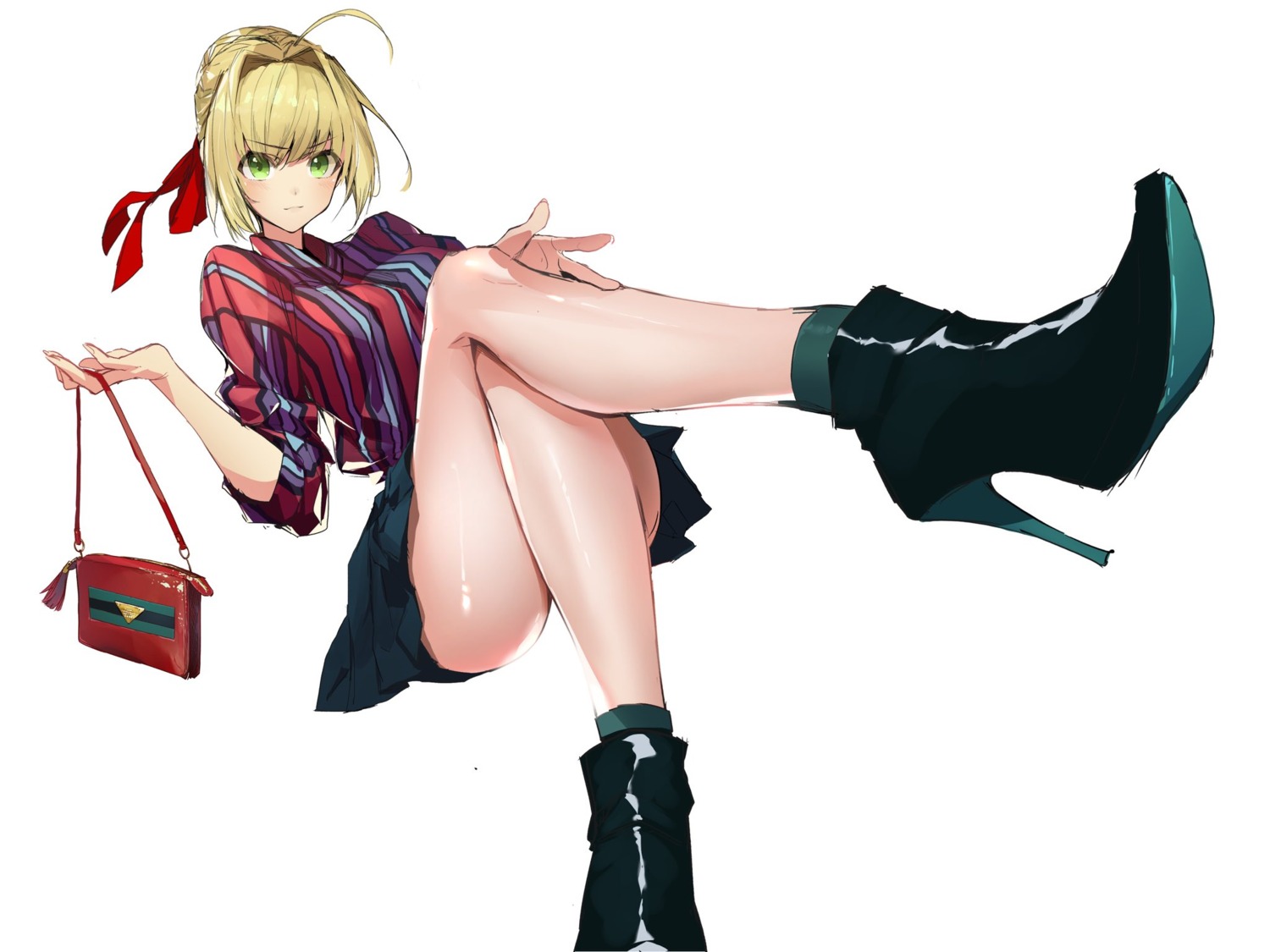 fate/grand_order, heels, melikecurry, nero_claudius_(fate)